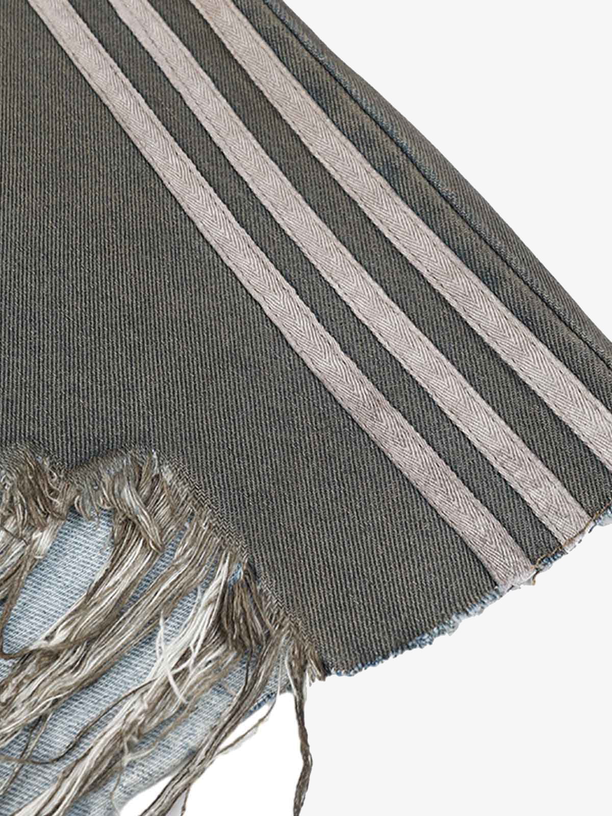 Ripped Dirty Dyed Stripped Jorts - Image 12