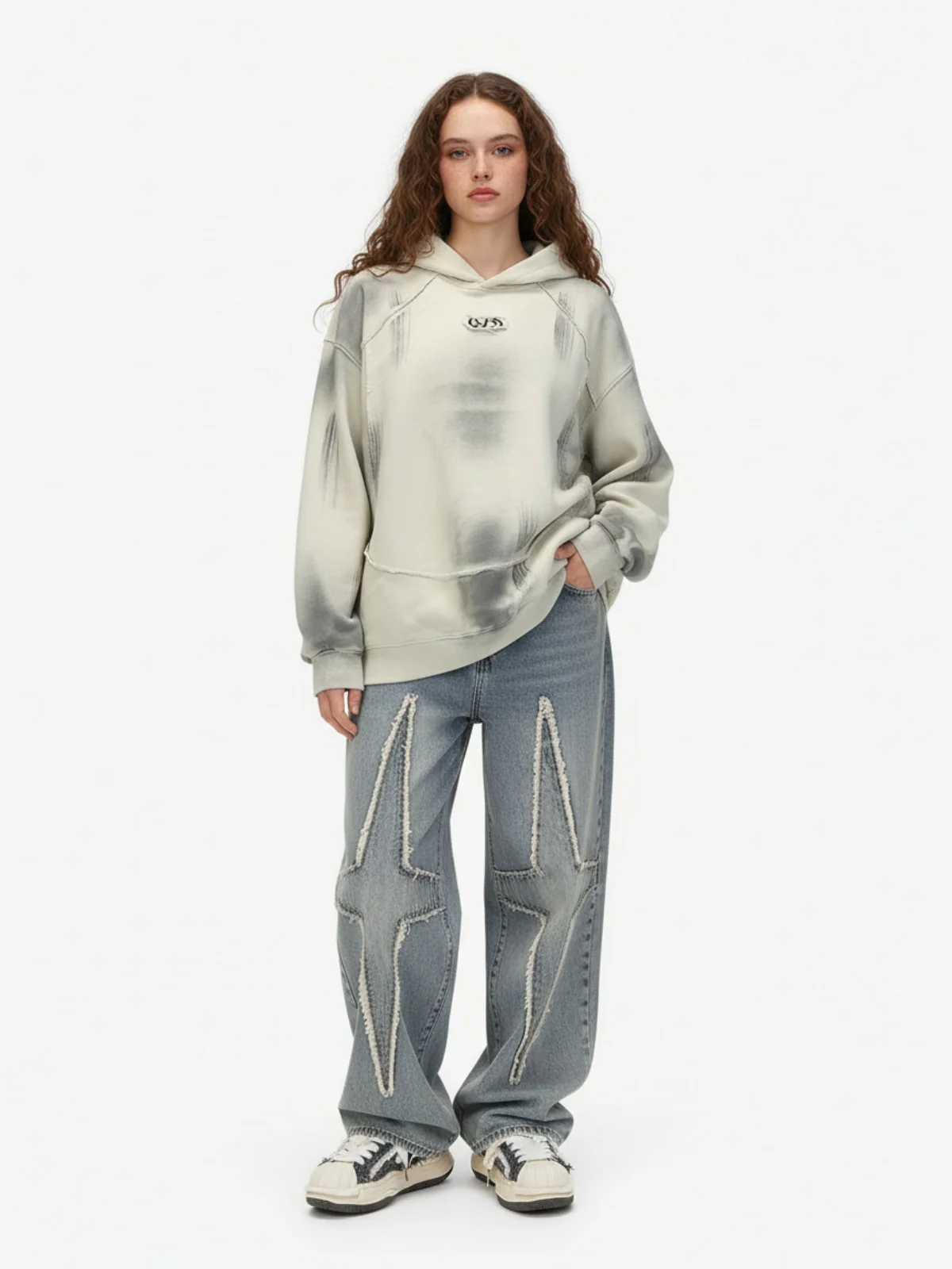 High Street Star Washed Jeans - 2150 - Image 3