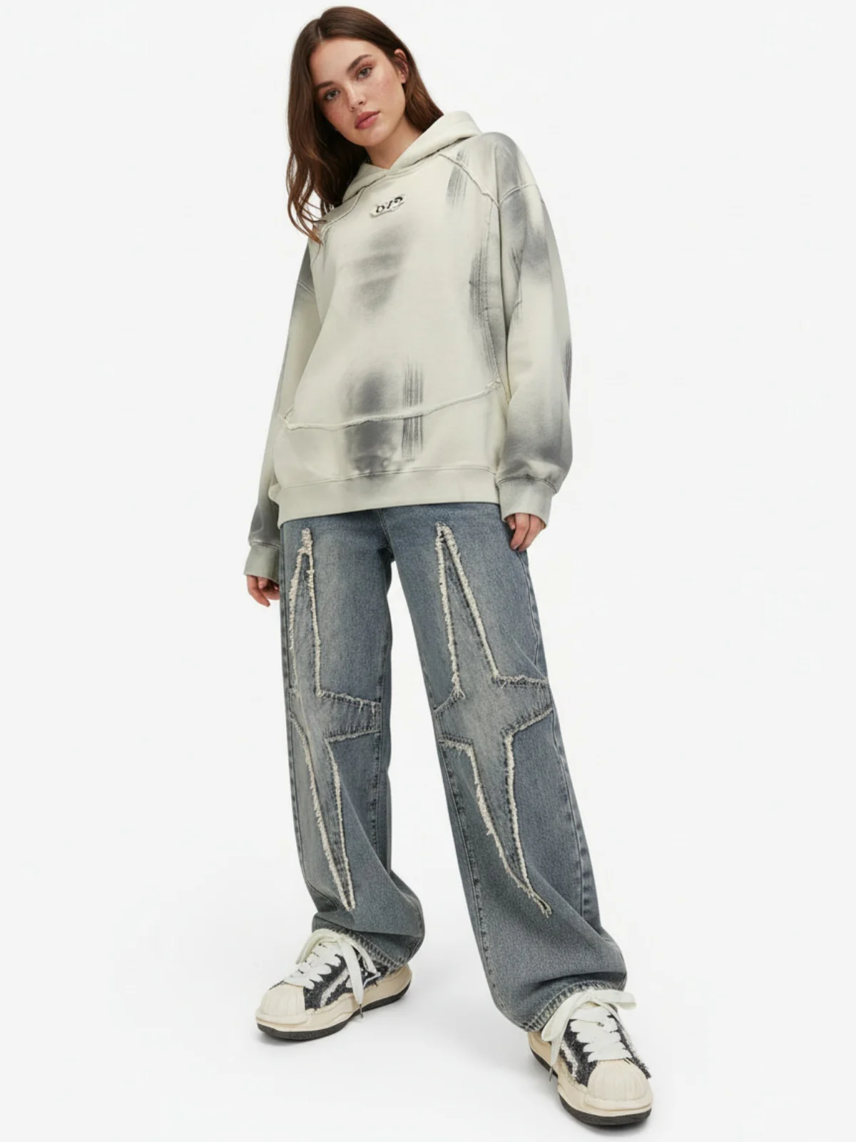 High Street Star Washed Jeans - 2150 - Image 4