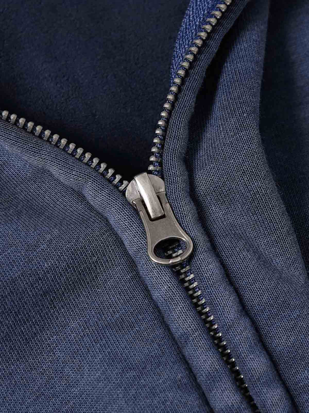 Wasteland Style Washed Zipper Up Sweatshirt - Image 10