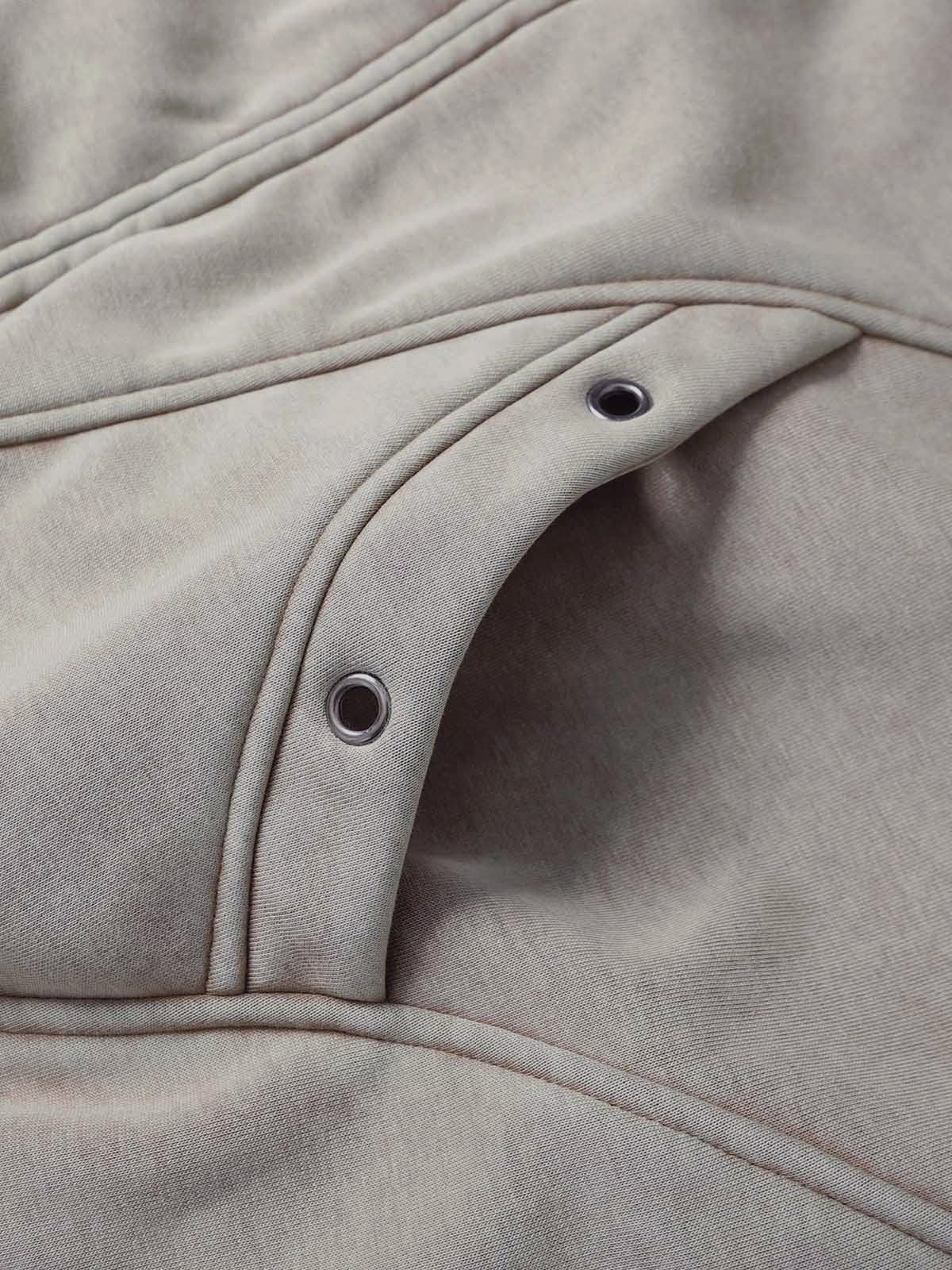 Wasteland Style Washed Zipper Up Sweatshirt - Image 8