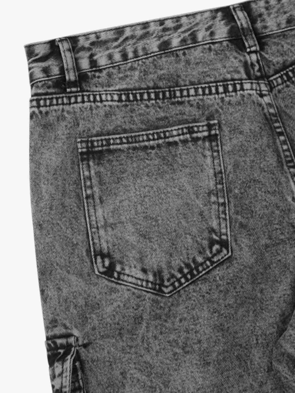 Thesupermade American Street Style Washed Distressed Work Jeans - 2354 - Image 5