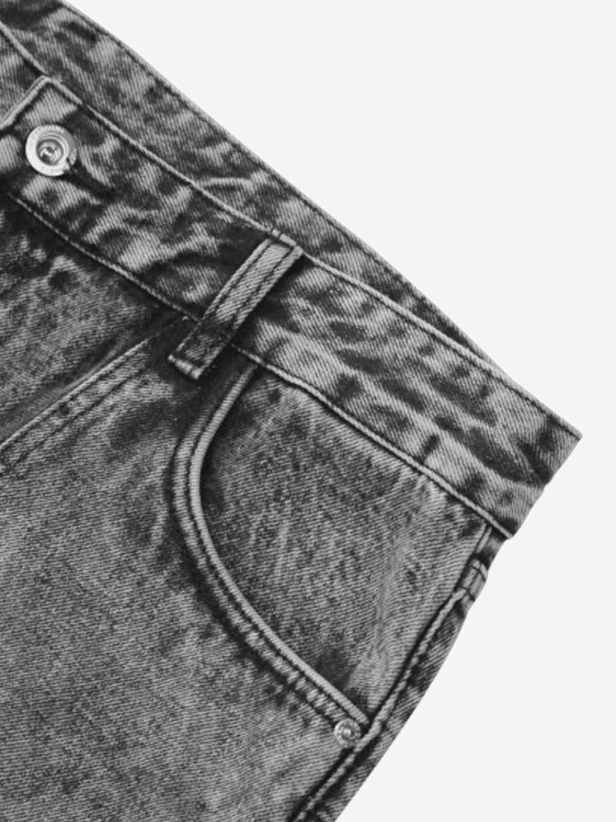 Thesupermade American Street Style Washed Distressed Work Jeans - 2354 - Image 8