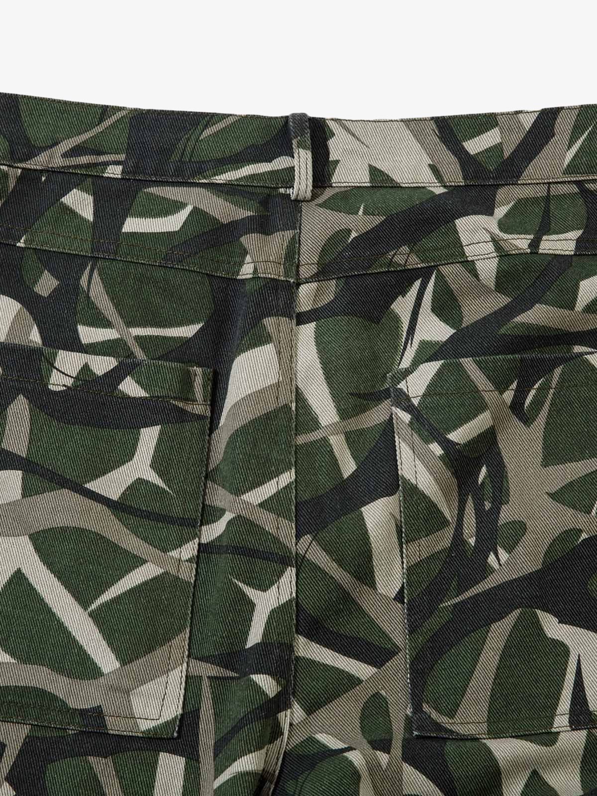 Camouflage Multi-Pocket Cargo Pants - Image 4