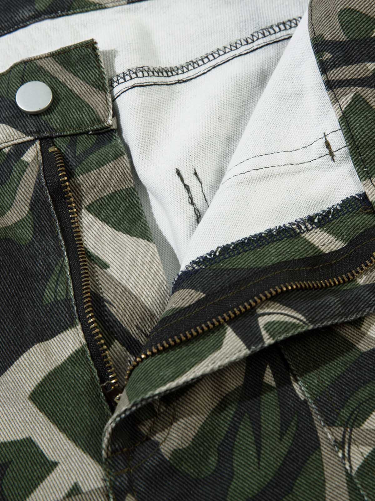 Camouflage Multi-Pocket Cargo Pants - Image 8