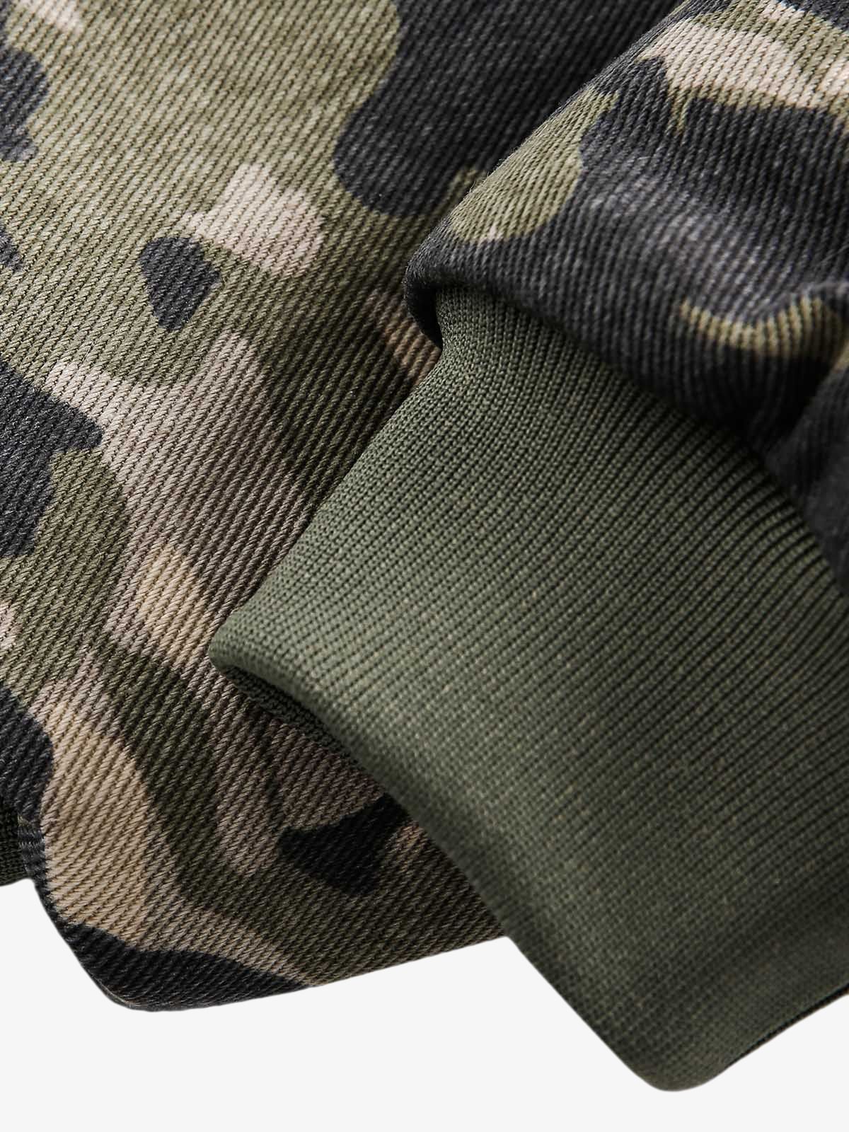 Thesupermade Camouflage Fur Hooded Jacket - 2353 - Image 11