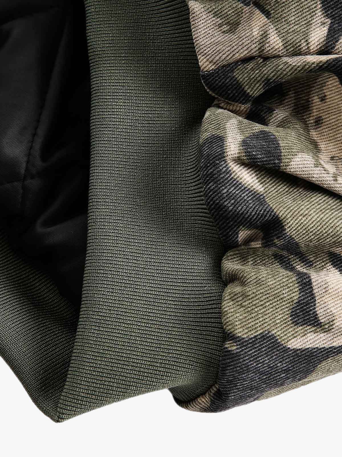 Thesupermade Camouflage Fur Hooded Jacket - 2353 - Image 14