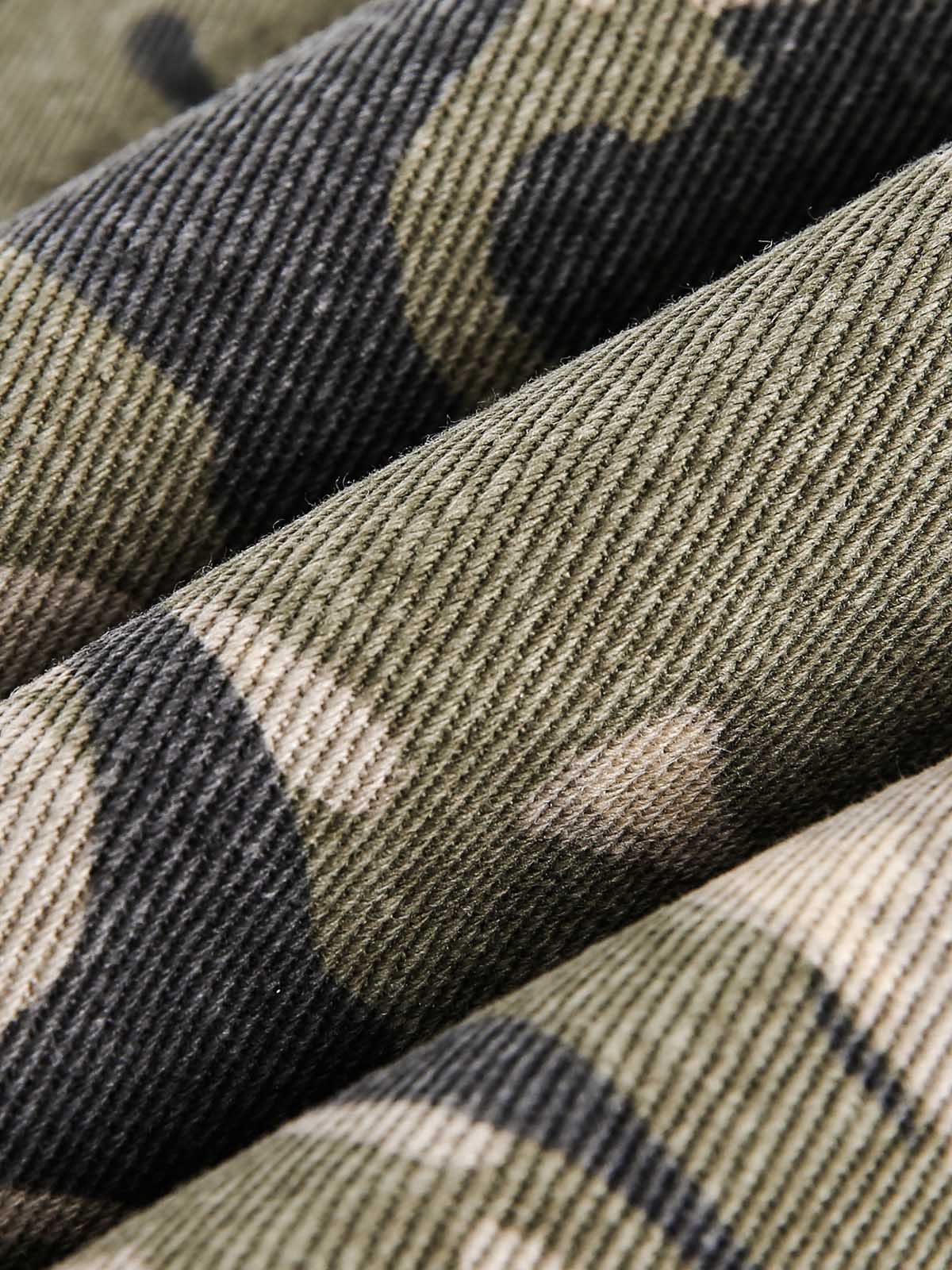 Thesupermade Camouflage Fur Hooded Jacket - 2353 - Image 15