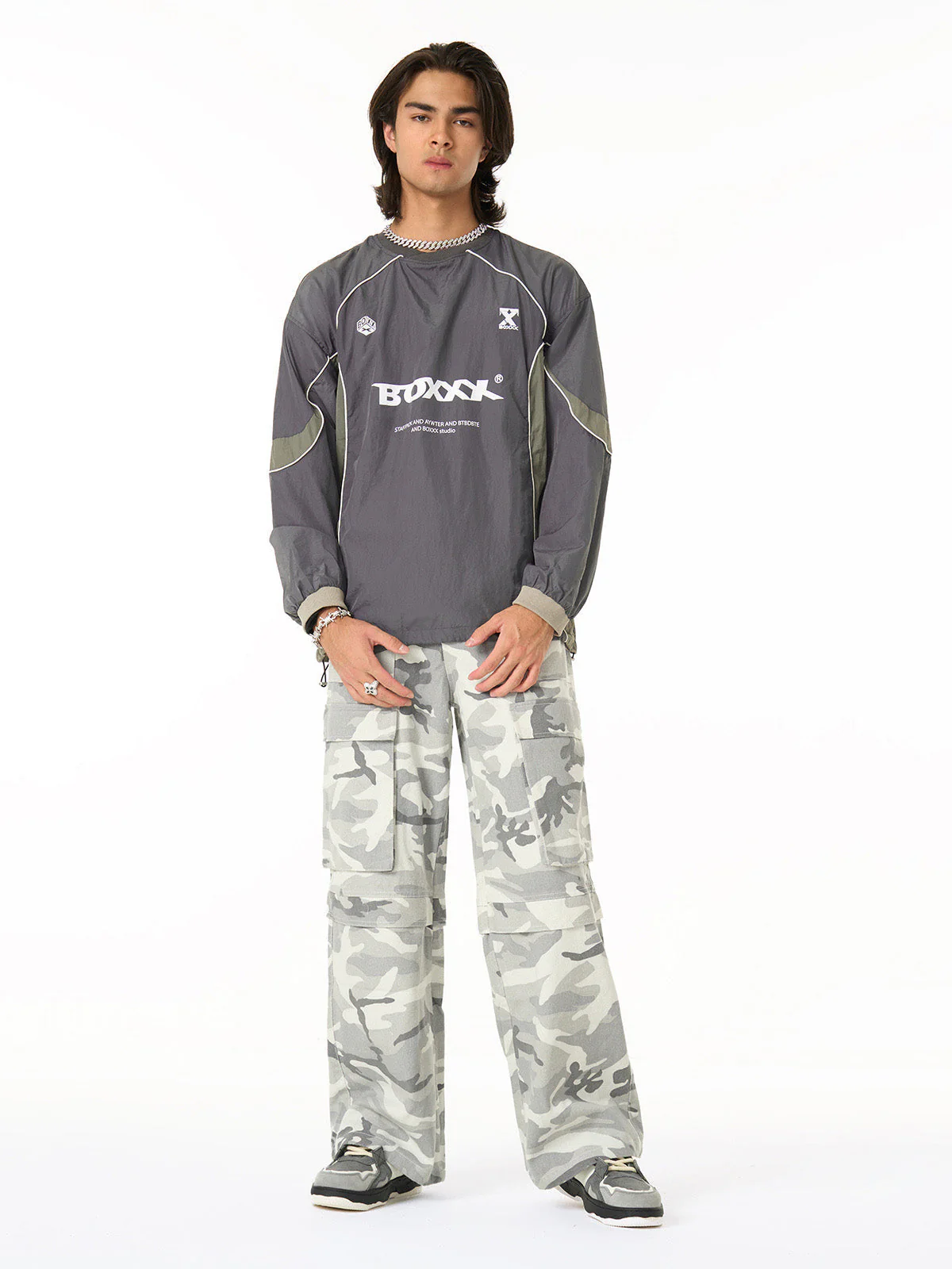 Camouflage Multi Pocket Cargo Pants - 2289 - Image 6