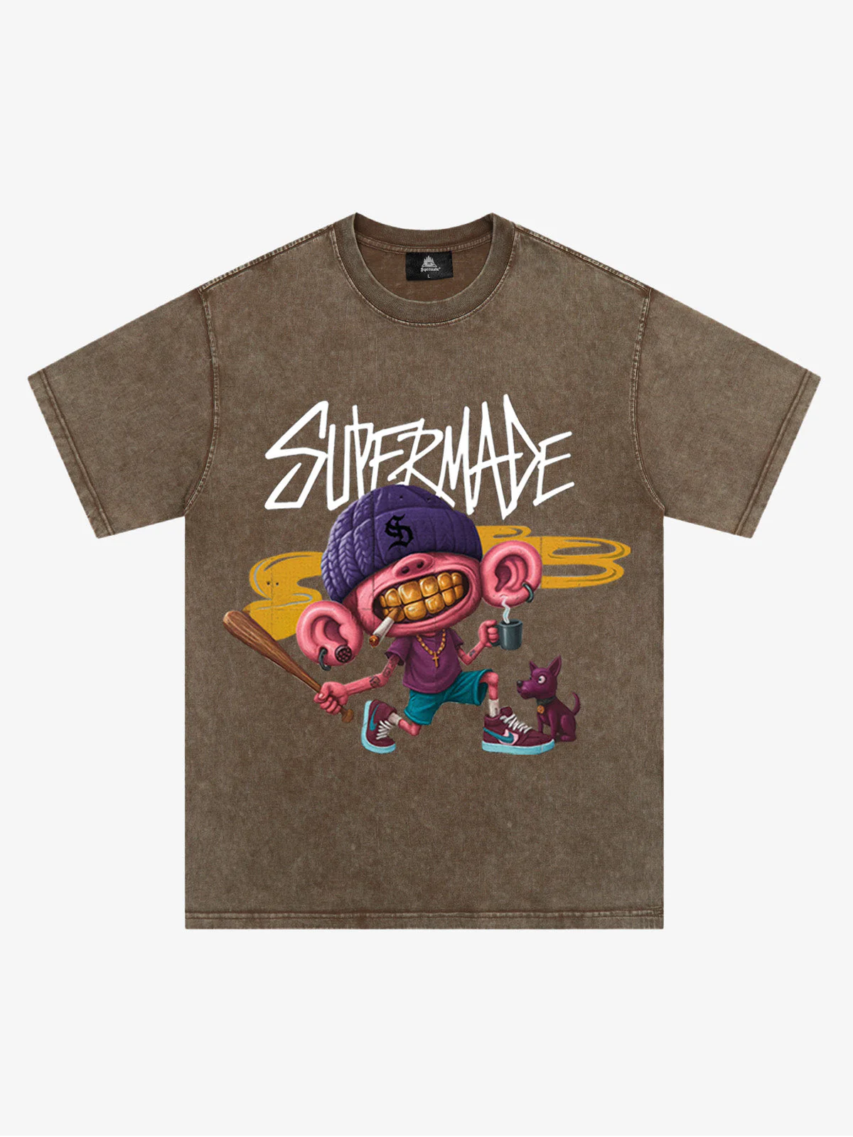 Thesupermade Cartoon Graffiti Trendy Weird Kid T-Shirt - Image 11