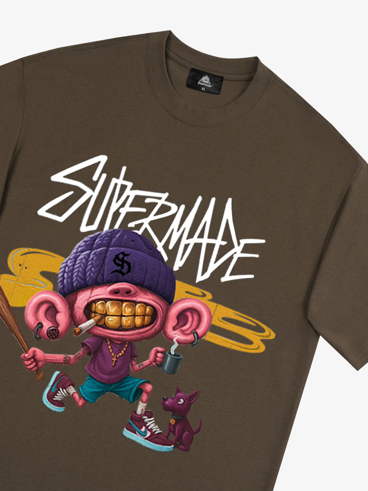 Thesupermade Cartoon Graffiti Trendy Weird Kid T-Shirt - Image 15