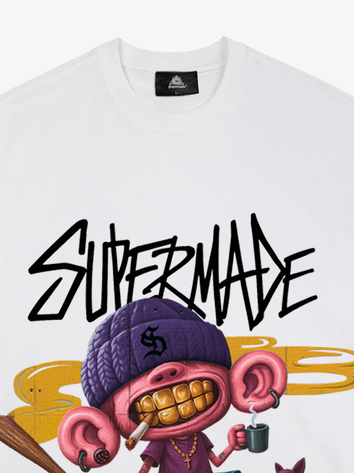 Thesupermade Cartoon Graffiti Trendy Weird Kid T-Shirt - Image 19