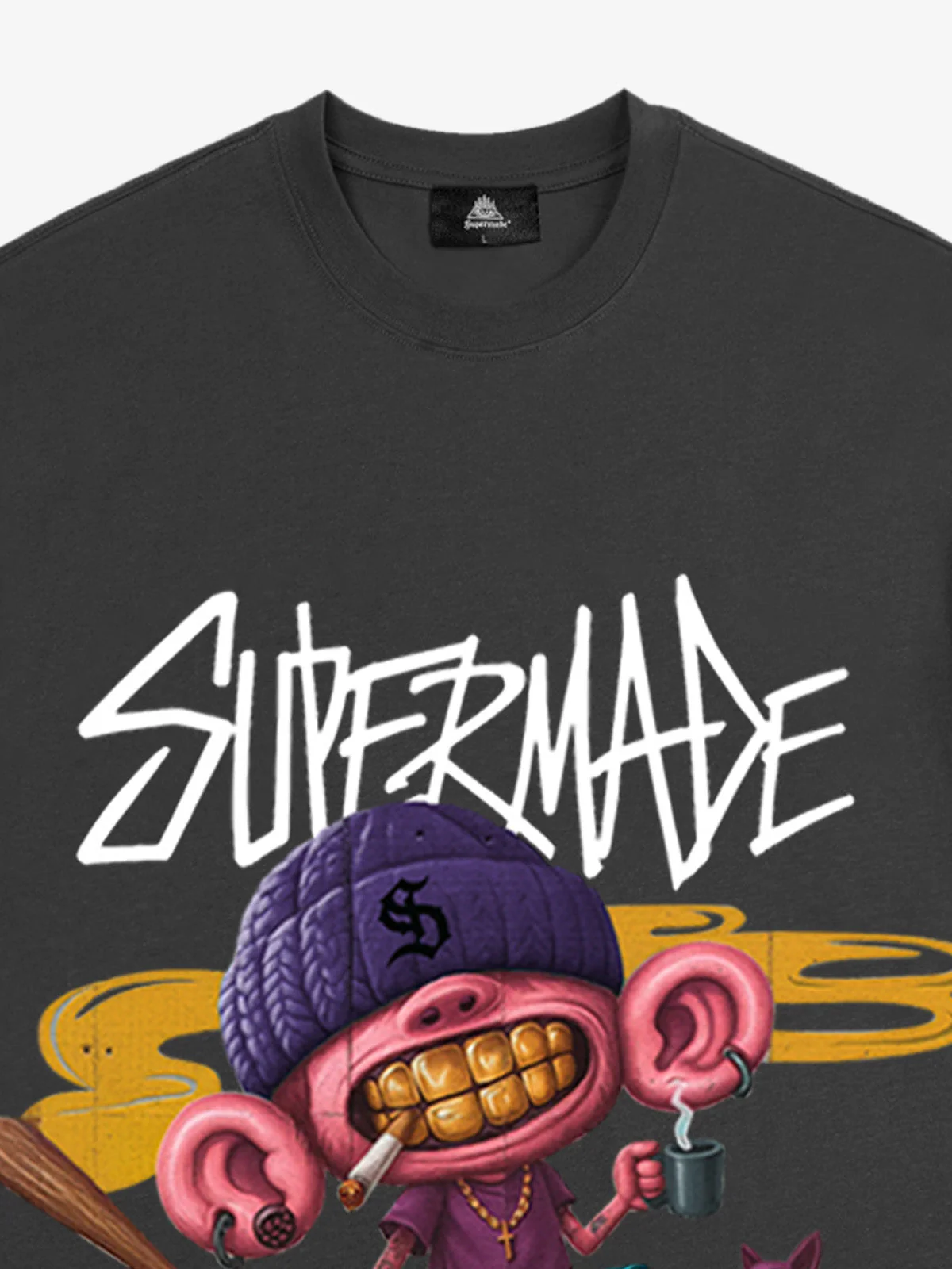Thesupermade Cartoon Graffiti Trendy Weird Kid T-Shirt - Image 21