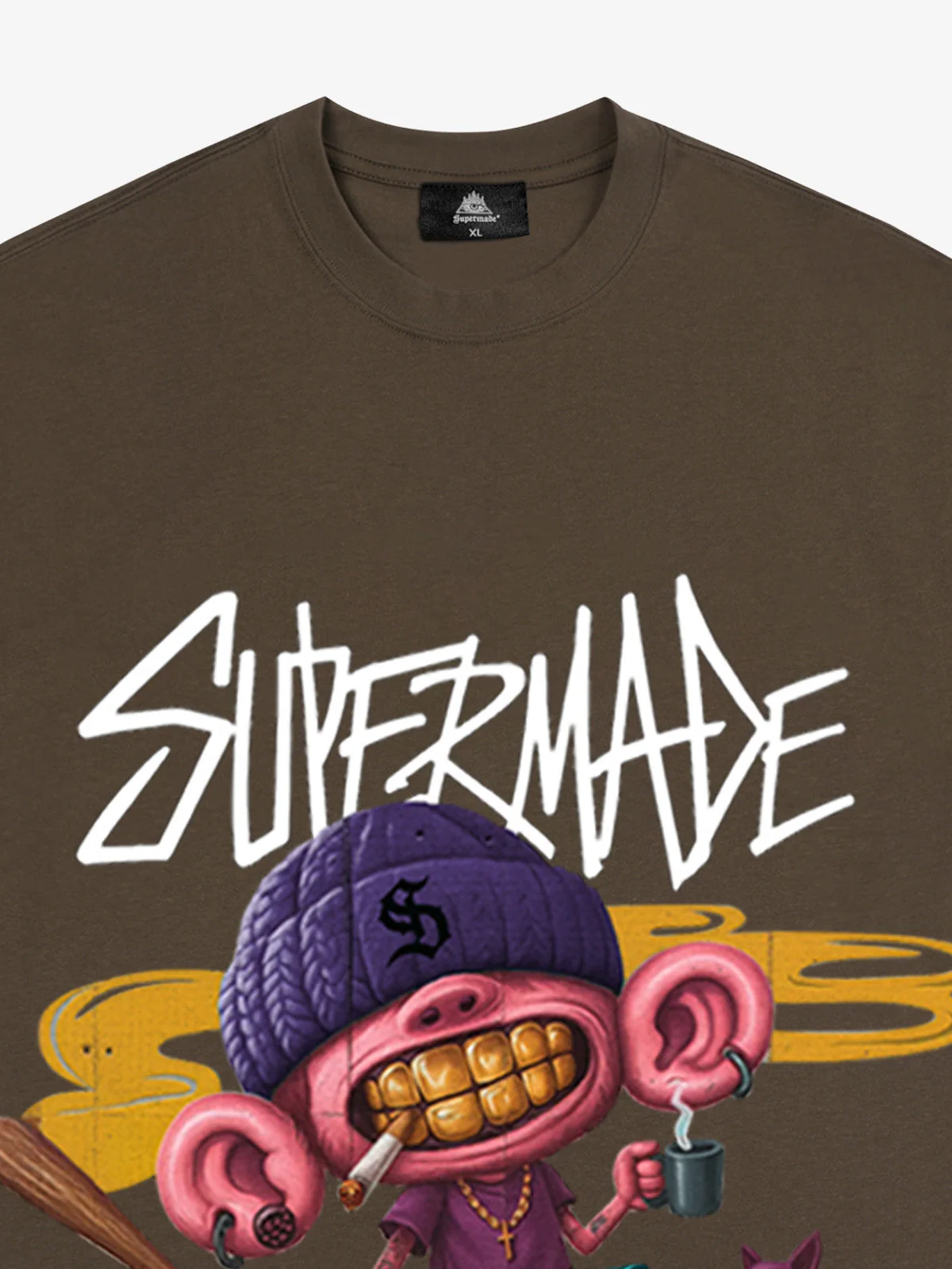 Thesupermade Cartoon Graffiti Trendy Weird Kid T-Shirt - Image 22