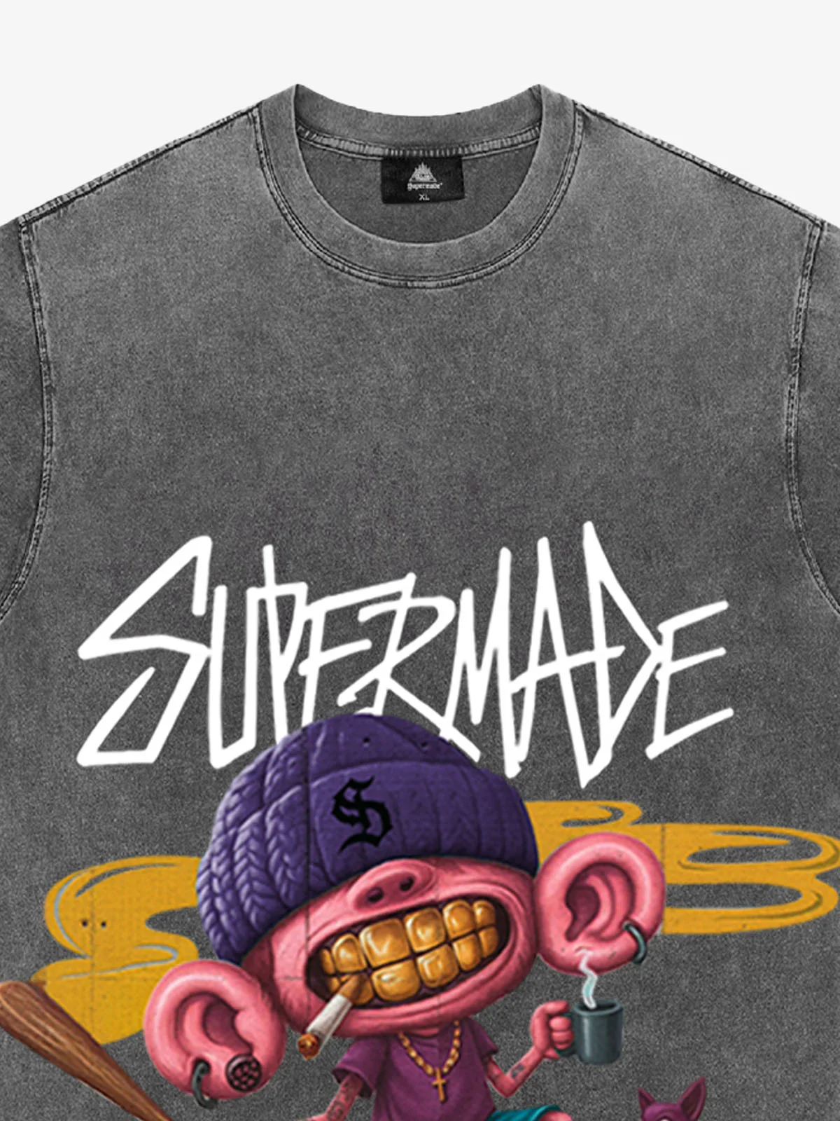Thesupermade Cartoon Graffiti Trendy Weird Kid T-Shirt - Image 24