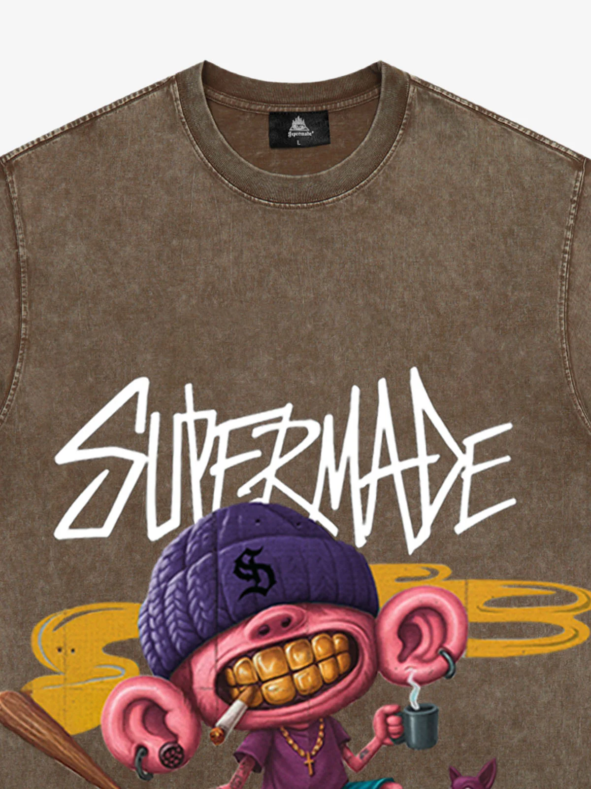 Thesupermade Cartoon Graffiti Trendy Weird Kid T-Shirt - Image 25