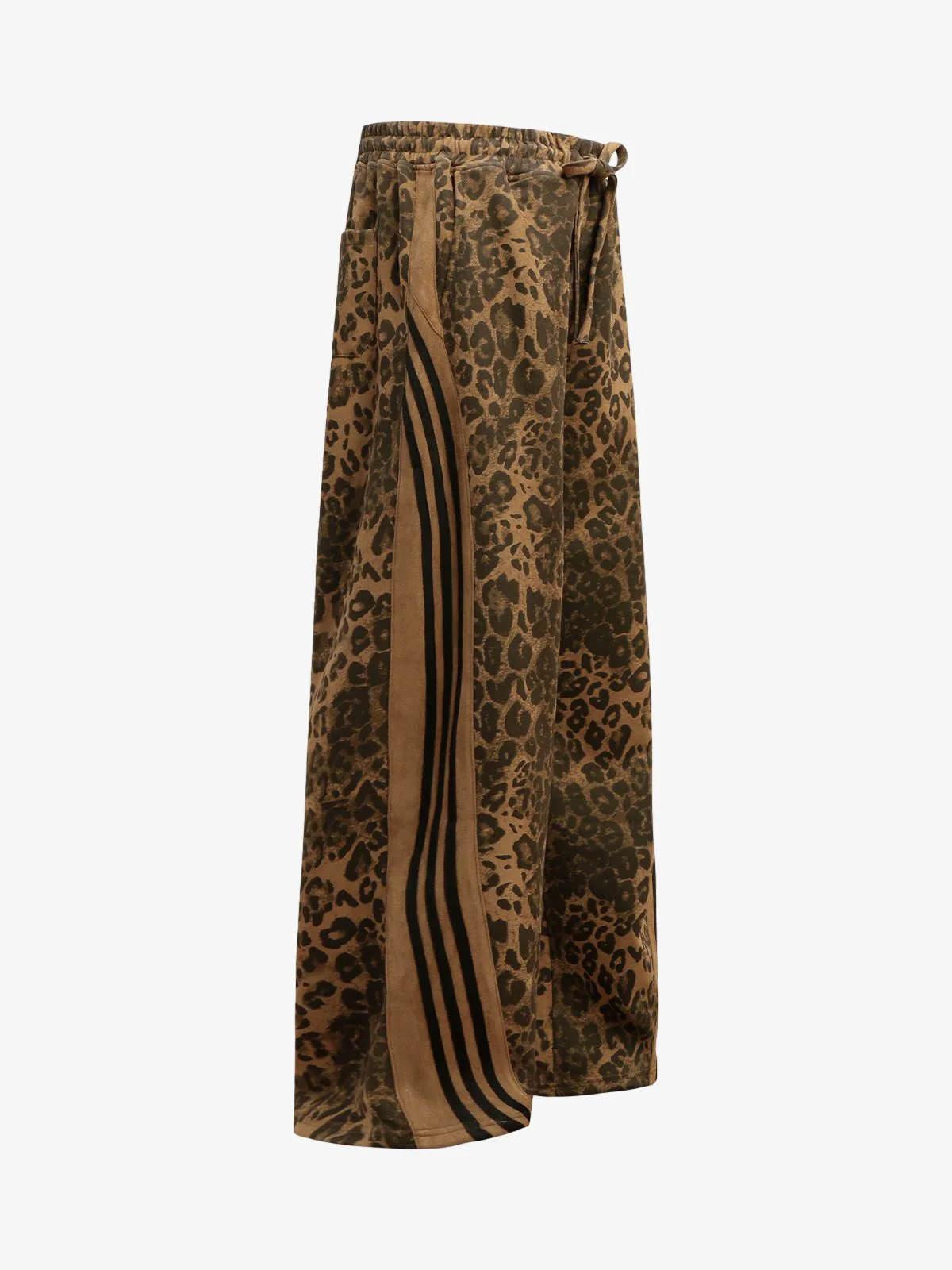 French Terry Cheetah Print Suede Tracksuit - 2277 - Image 10