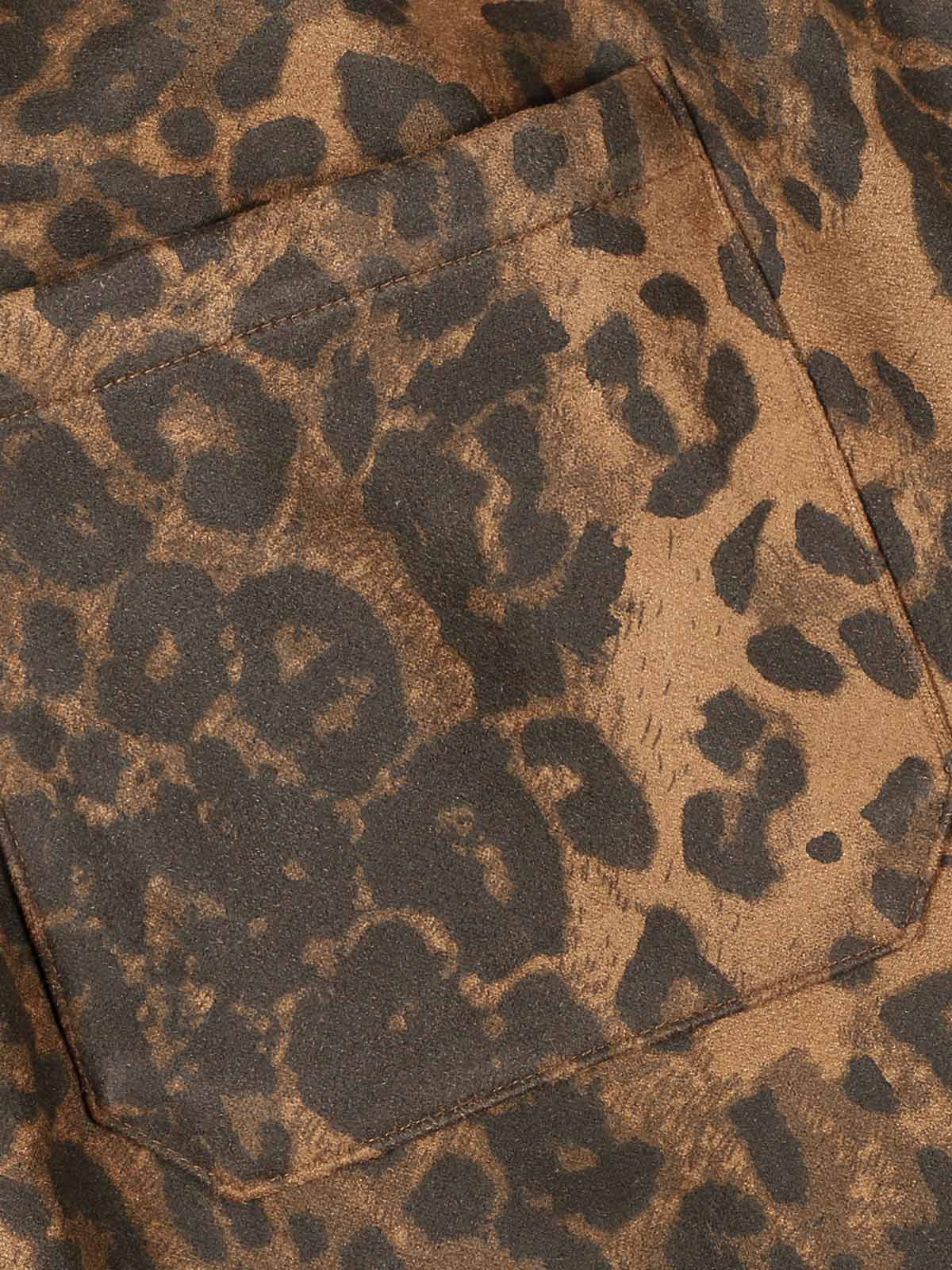 French Terry Cheetah Print Suede Tracksuit - 2277 - Image 13