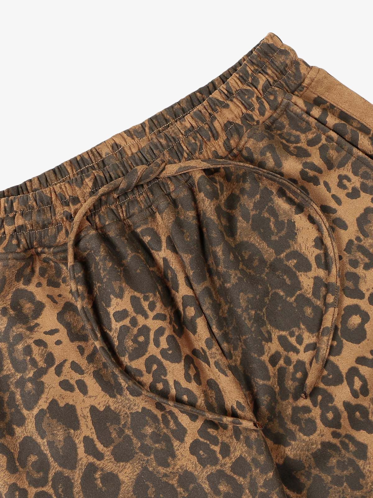French Terry Cheetah Print Suede Tracksuit - 2277 - Image 14