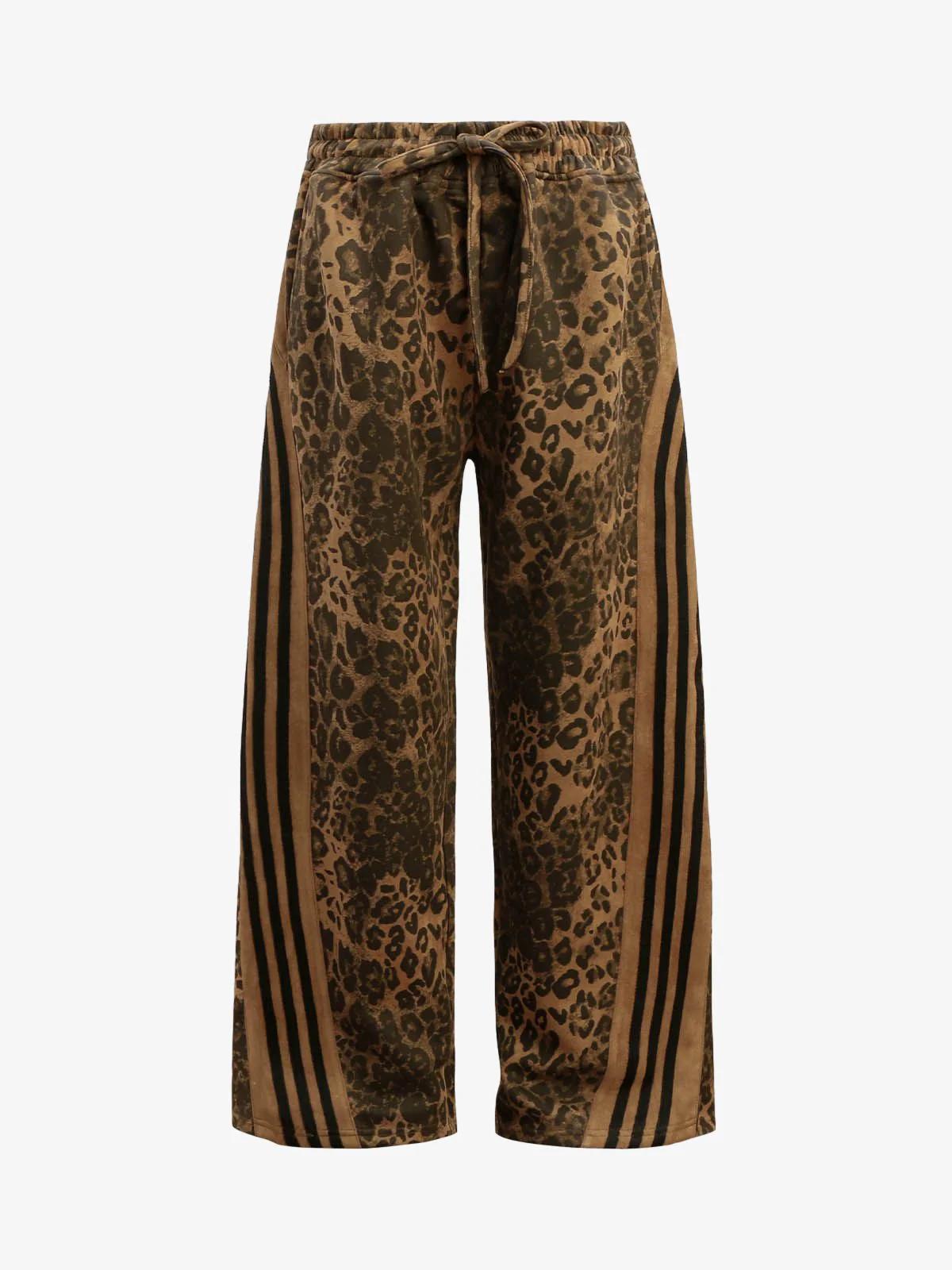 French Terry Cheetah Print Suede Tracksuit - 2277 - Image 7