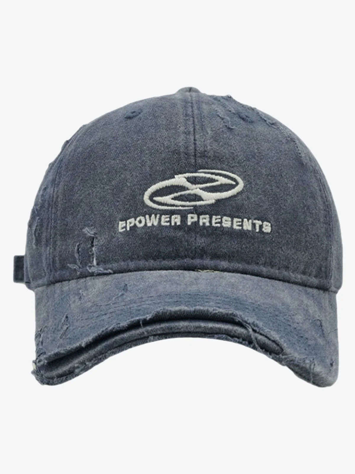 Thesupermade Ripped Denim Baseball Cap - 2028 - Image 5