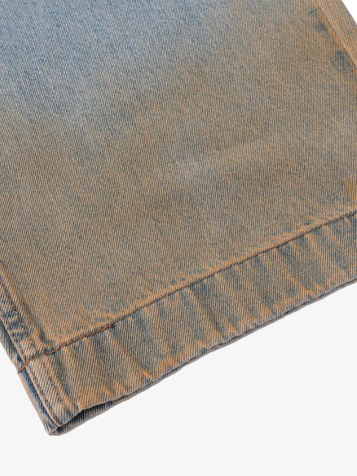 Distressed Washed Detachable Jeans - Image 7