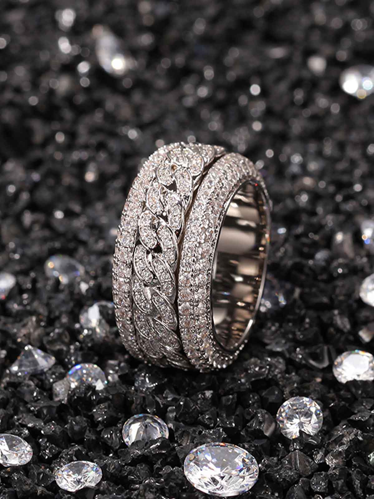 Thesupermade Full Diamond Spinnable Ring - Image 5