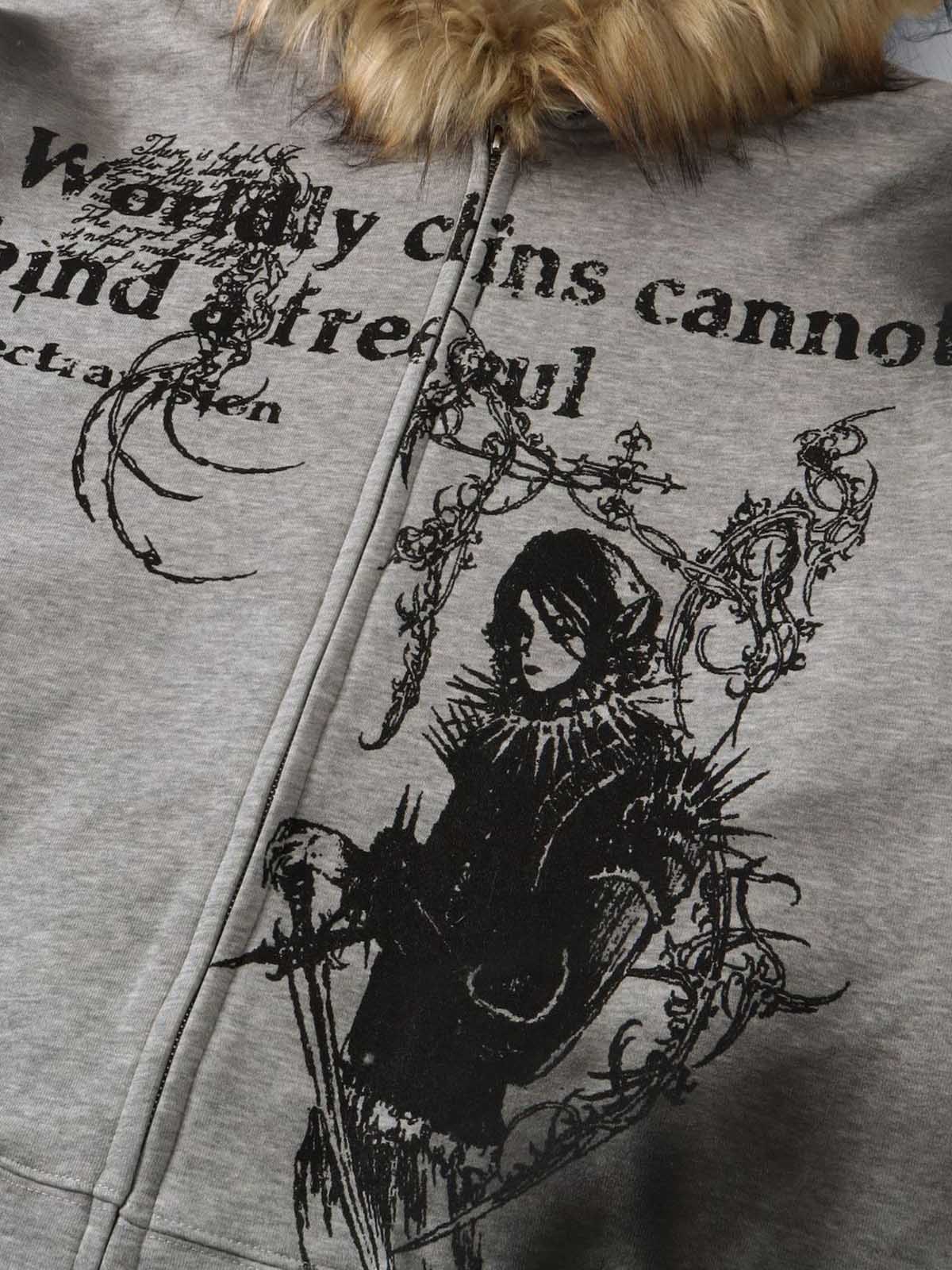 Supermade Ă— Mortemartt Graphic Hooded Jacket- 2279 - Image 13