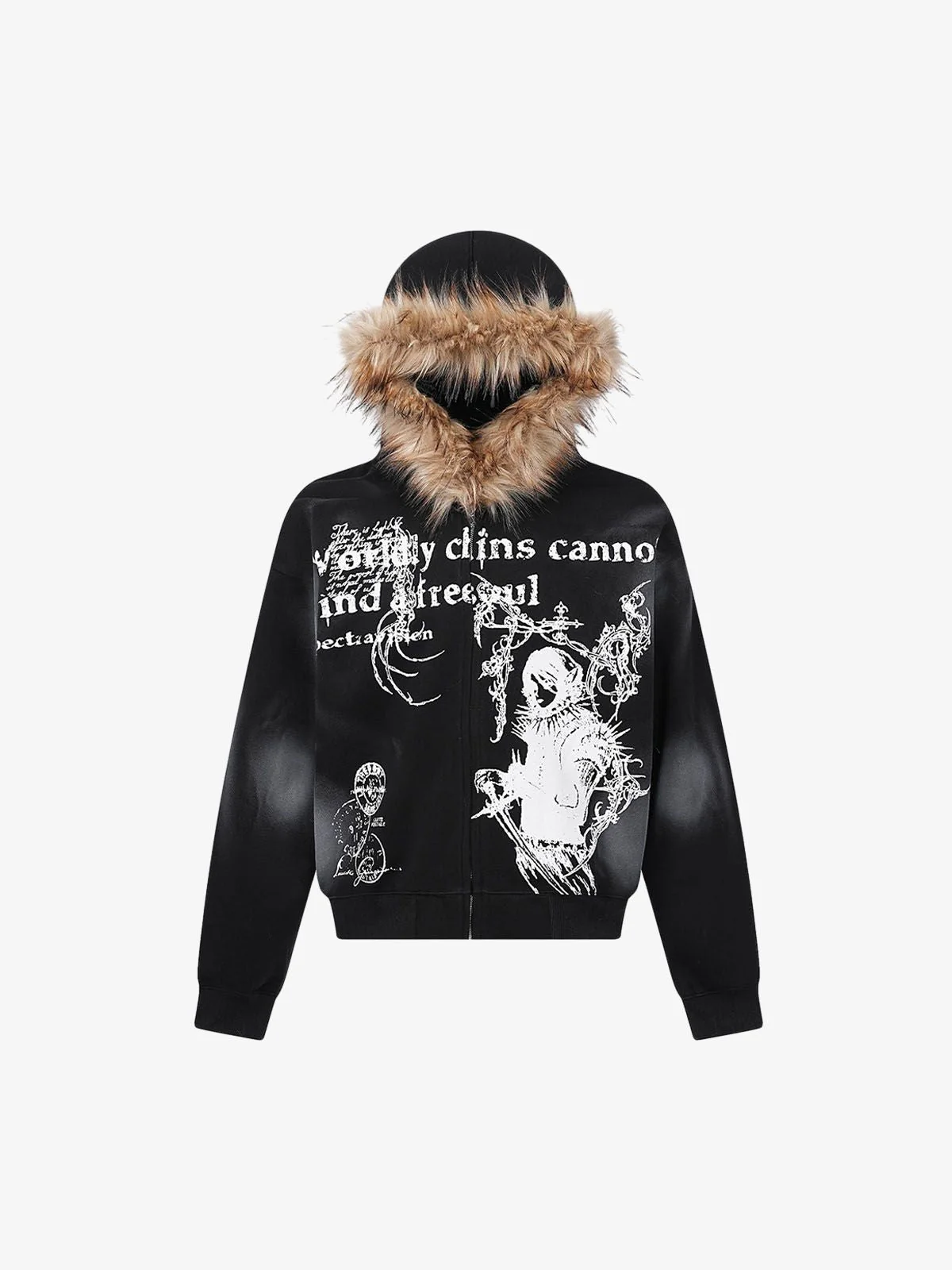 Supermade Ă— Mortemartt Graphic Hooded Jacket- 2279 - Image 2