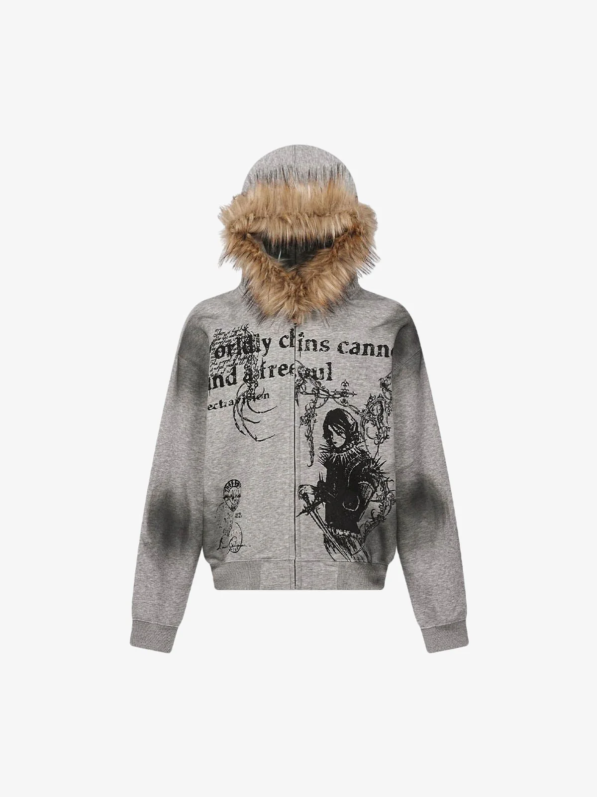 Supermade Ă— Mortemartt Graphic Hooded Jacket- 2279 - Image 9