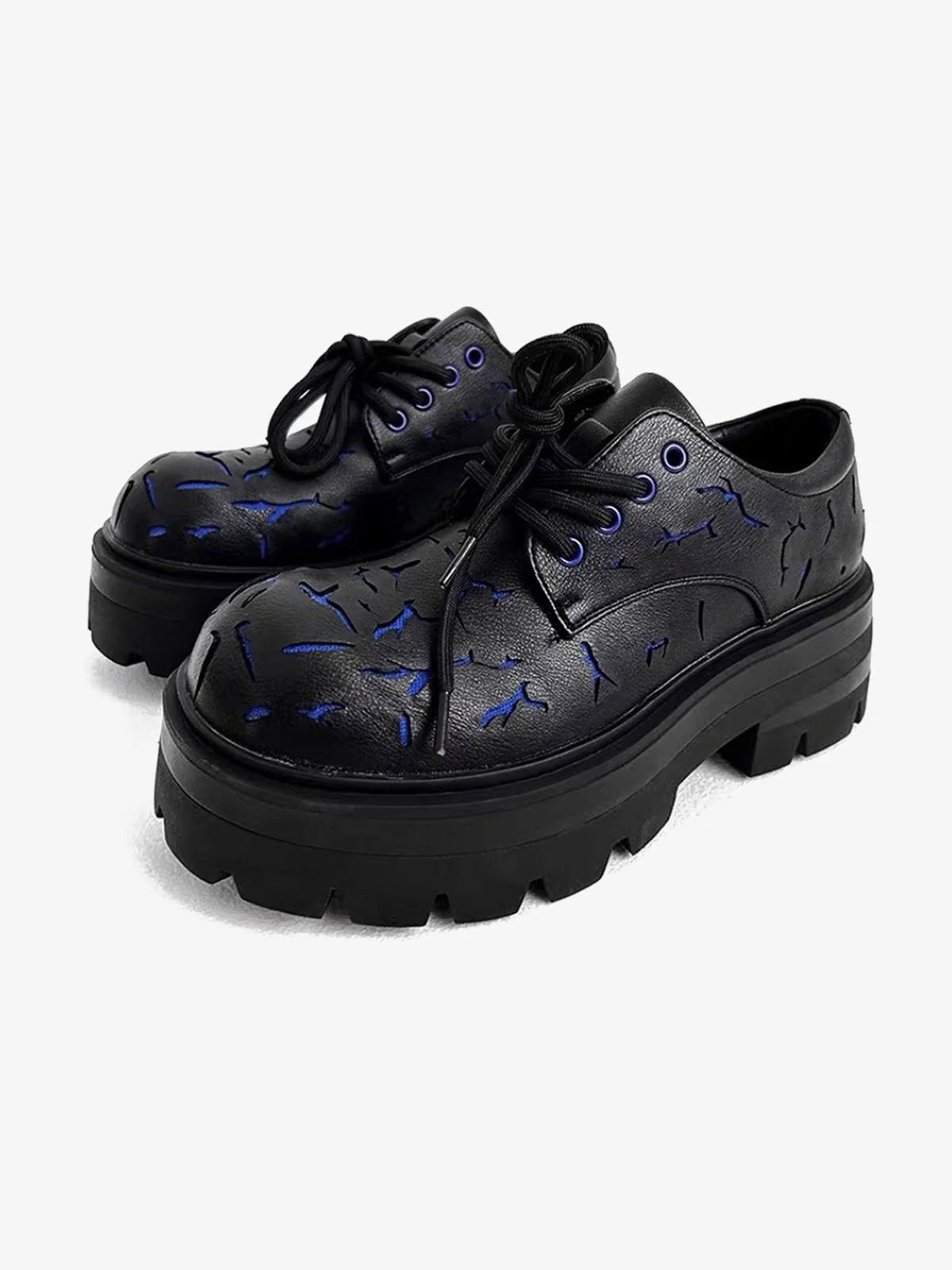 Thesupermade High Street Crackle Leather Shoes - 2182 - Image 4