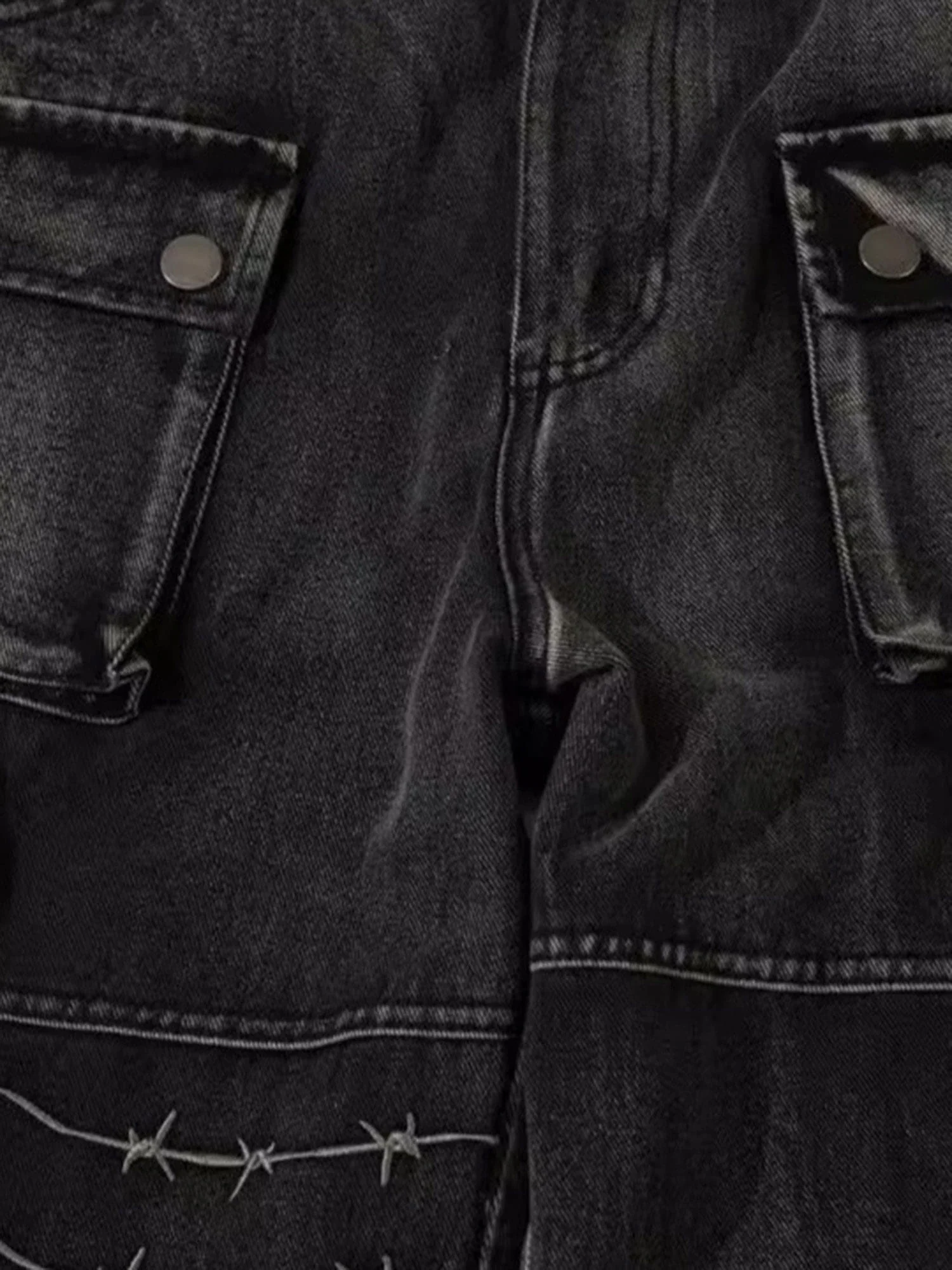 Thesupermade High Street Embroidery Hip-Hop Jeans - 2122 - Image 13