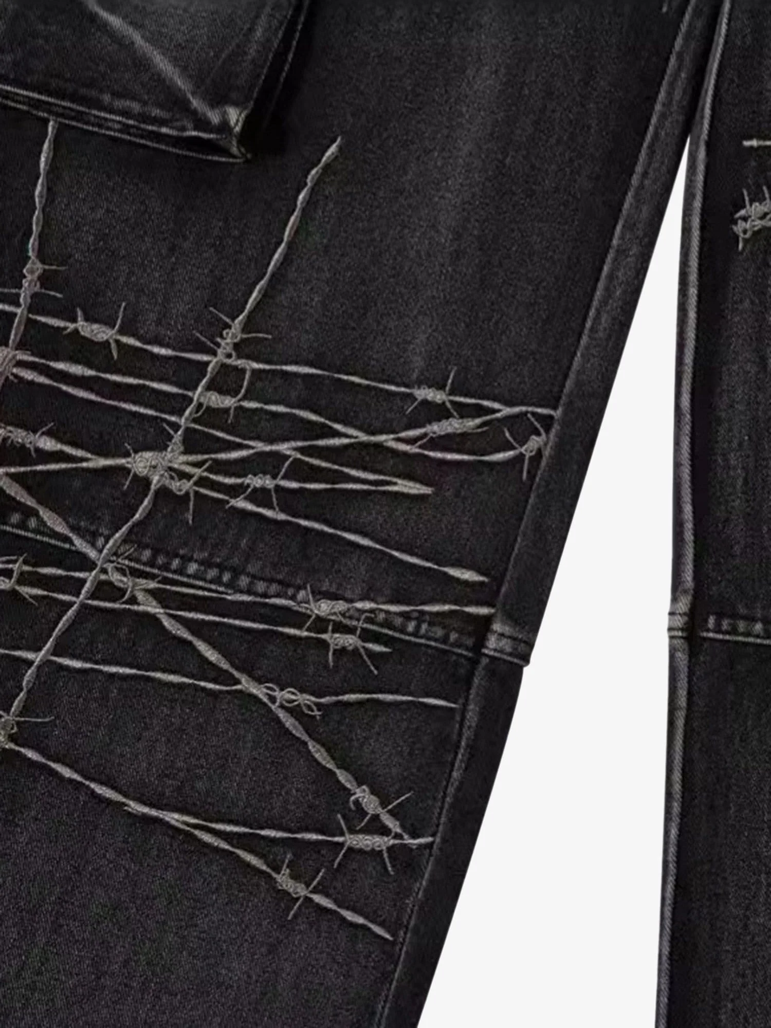 Thesupermade High Street Embroidery Hip-Hop Jeans - 2122 - Image 15