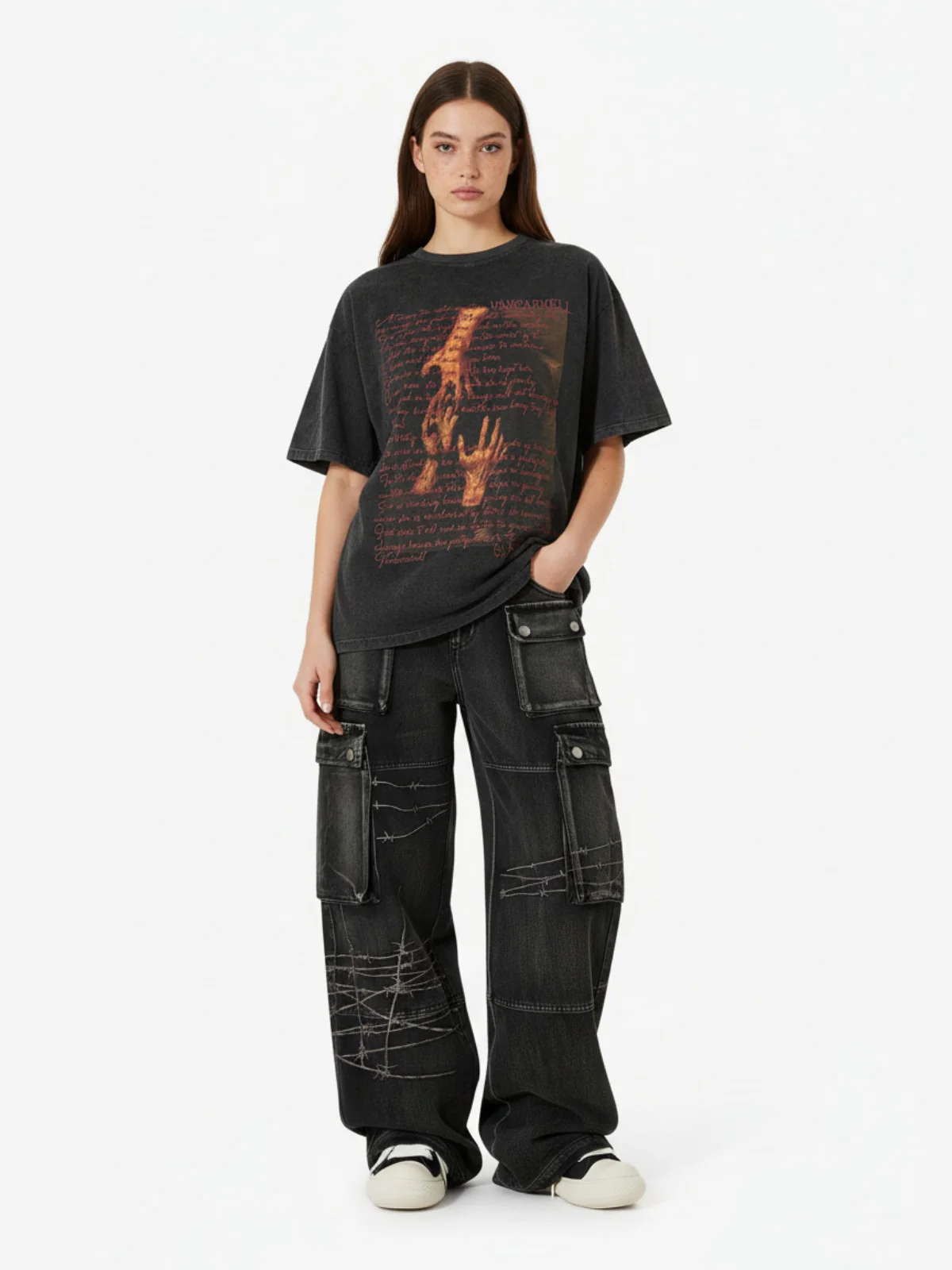 Thesupermade High Street Embroidery Hip-Hop Jeans - 2122 - Image 4