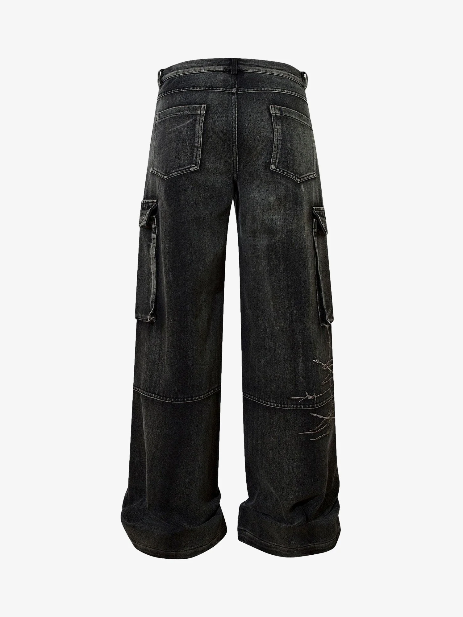 Thesupermade High Street Embroidery Hip-Hop Jeans - 2122 - Image 6