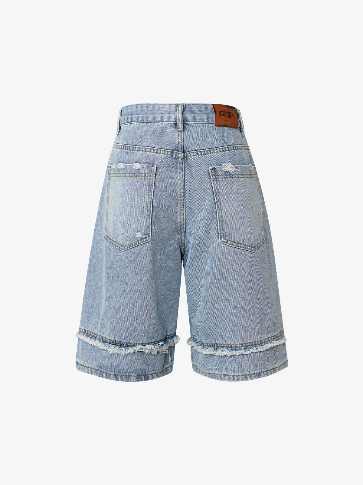 Thesupermade High Street Washed Distressed Denim Shorts - 2100 - Image 4