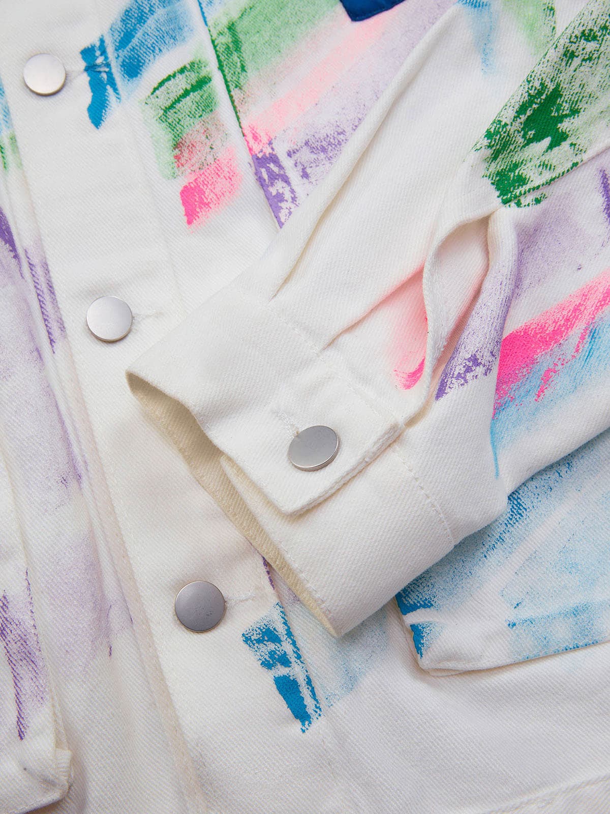 Thesupermade Hip-hop Hand-painted Graffiti Denim Jacket - 2010 - Image 15