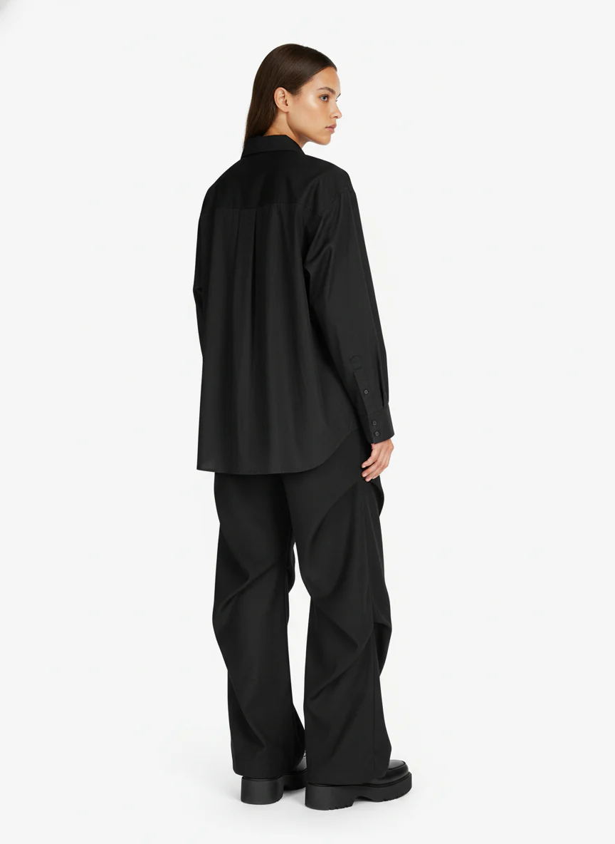Woven Retro Cleanfit Pleated Drape Pants - Image 5