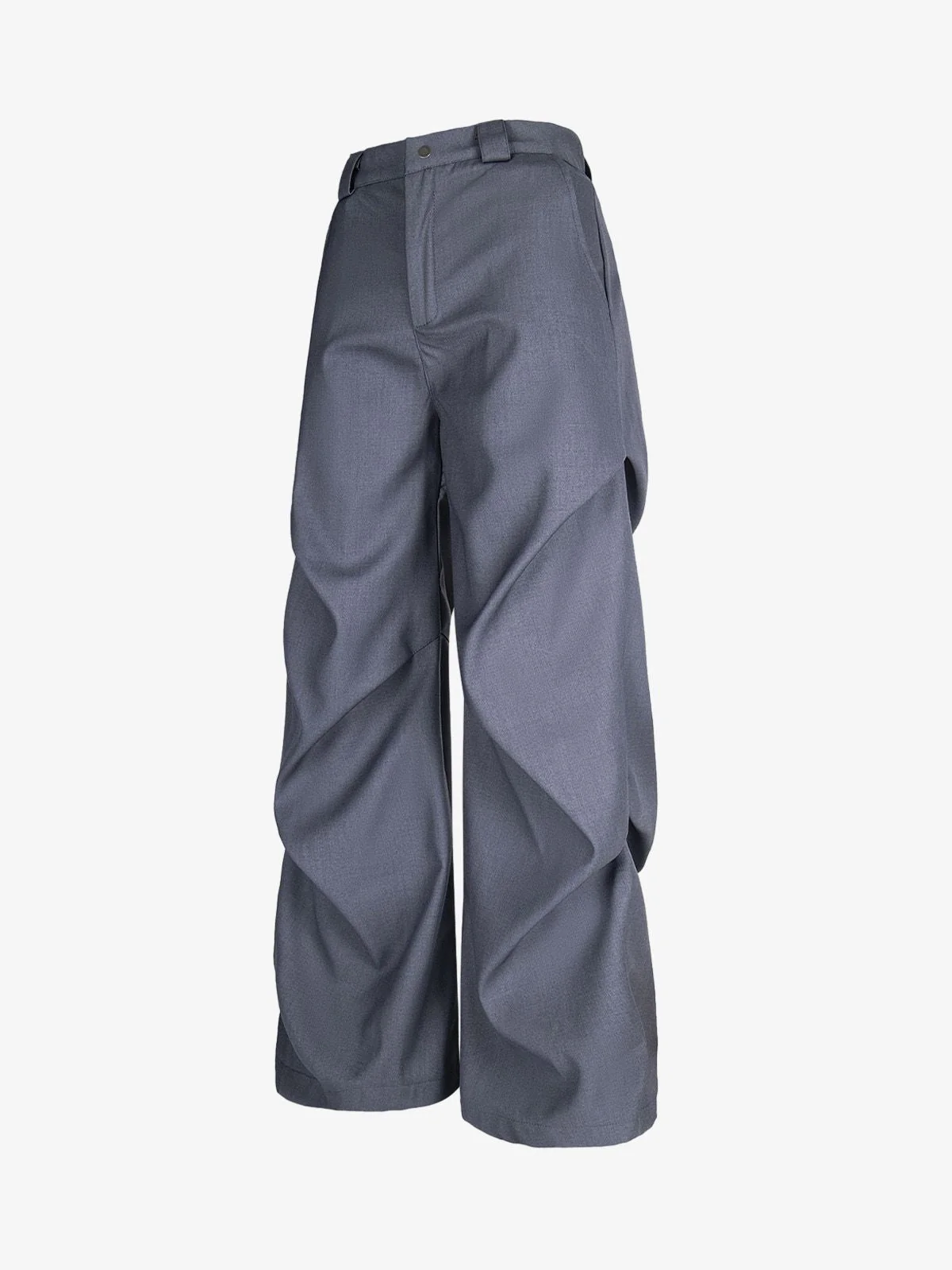 Woven Retro Cleanfit Pleated Drape Pants - Image 8