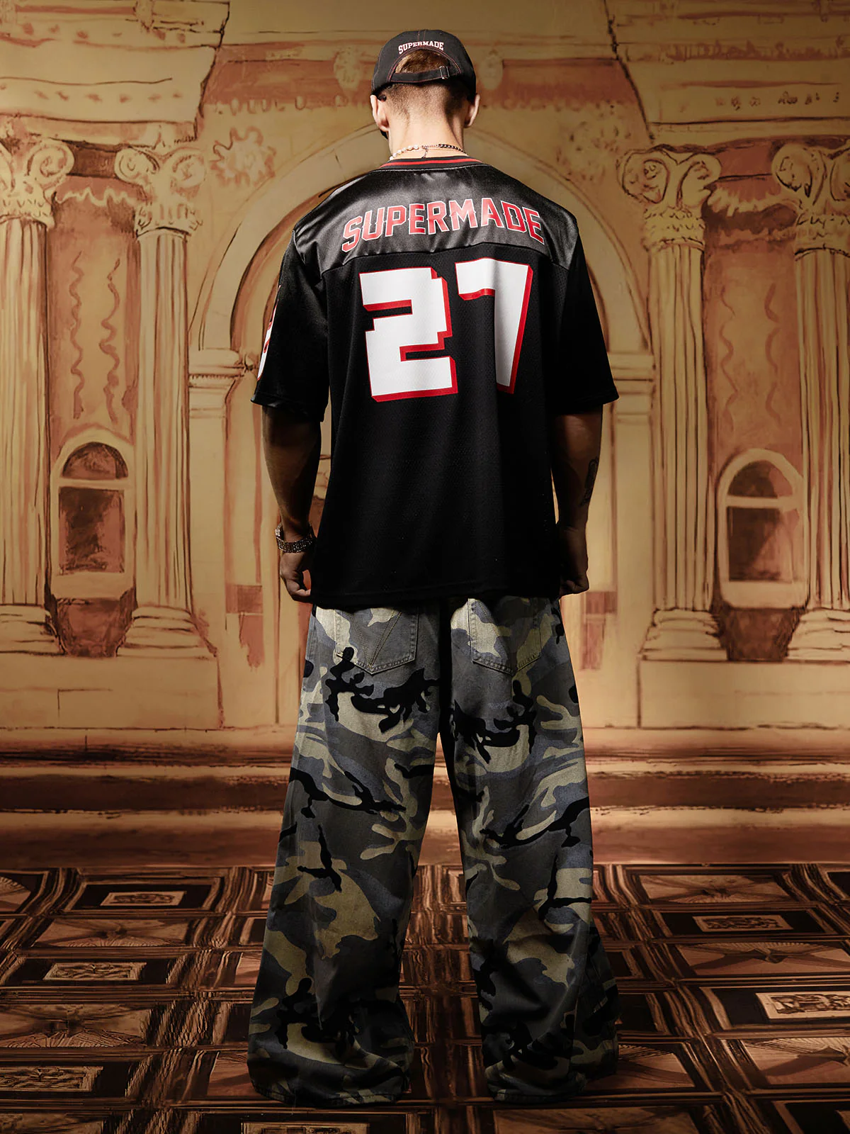 Street Retro Camouflage Baggy Jeans - 2395 - Image 9