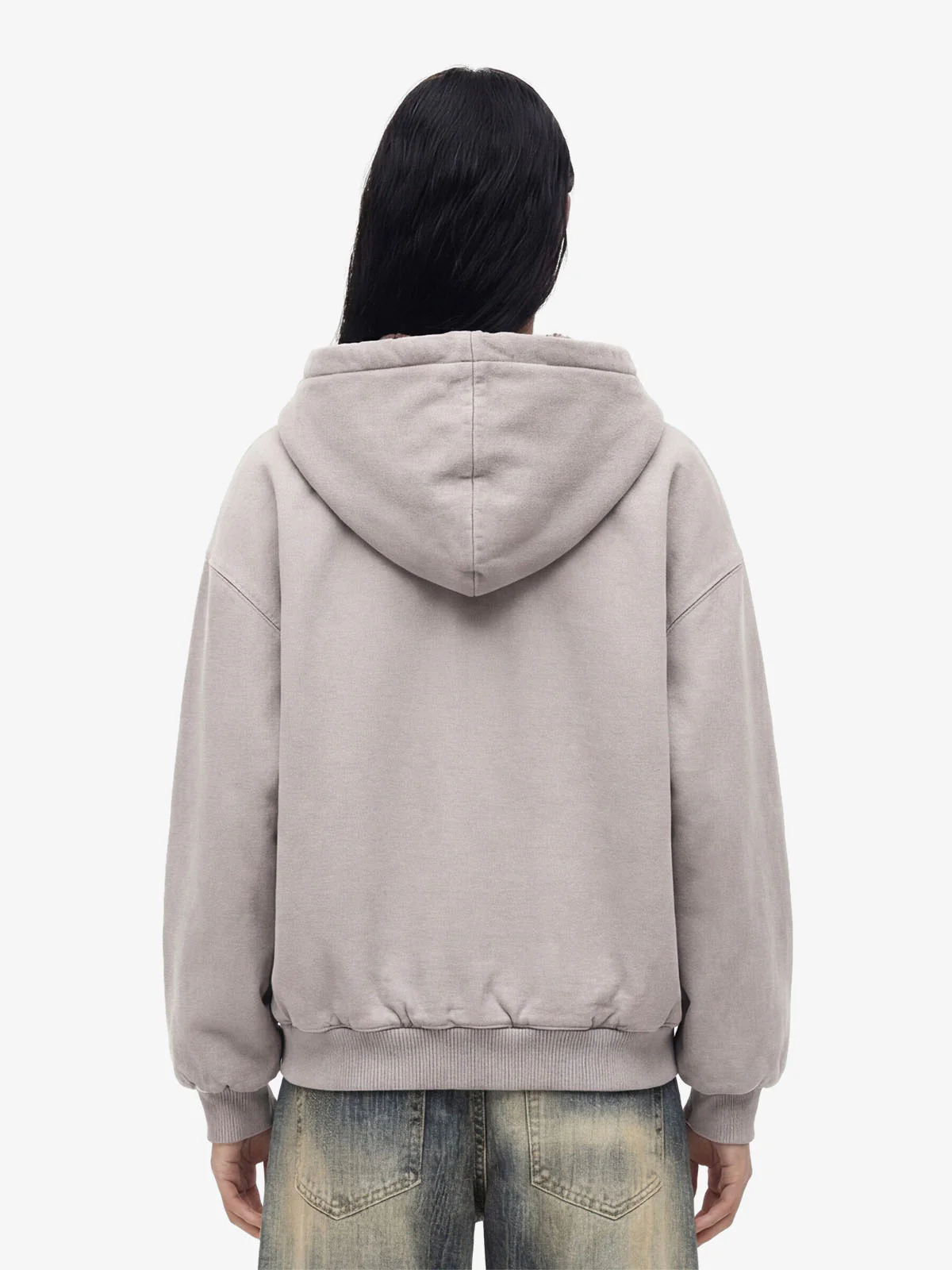 Thesupermade Fur Hooded Zip Up Quilted Jacket - 2510 - Image 4
