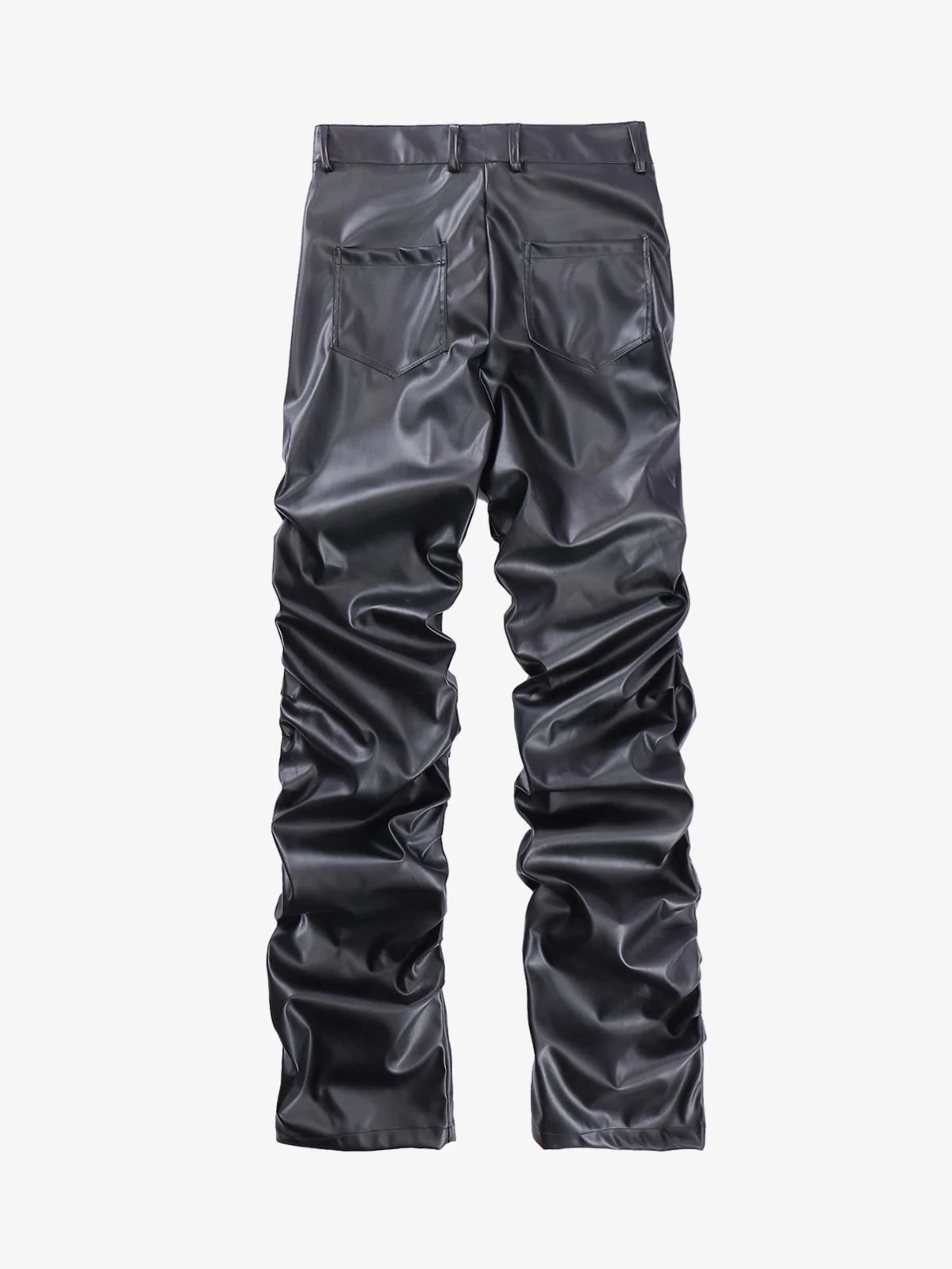 Thesupermade Punk Style Pleated Leather Pants - 2195 - Image 8