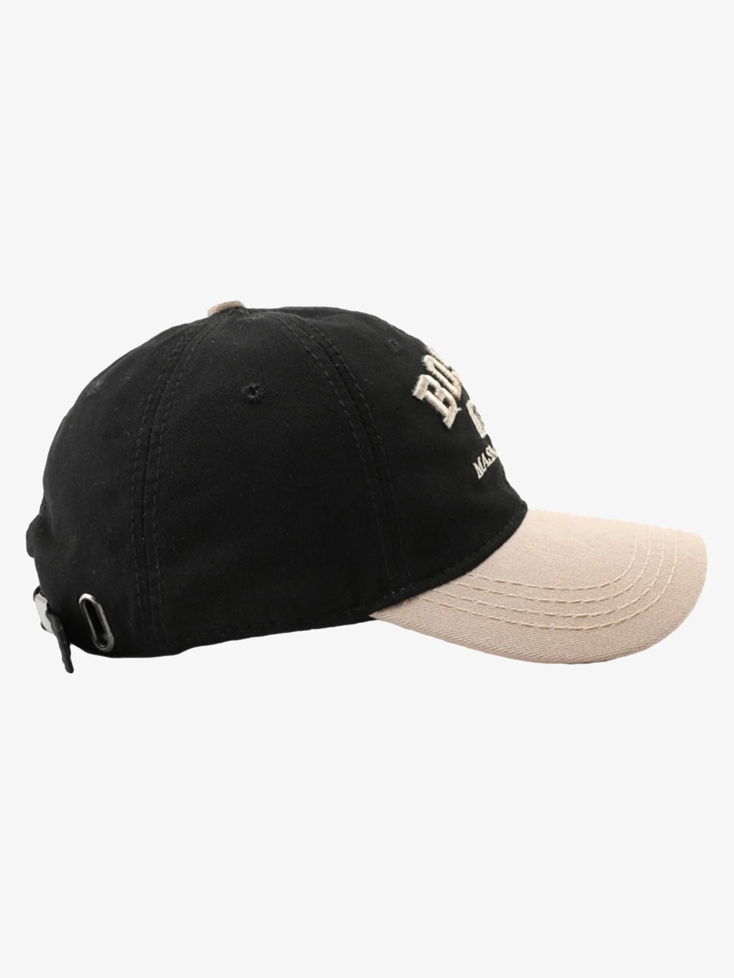 Thesupermade Retro Colorblocked Monogrammed Embroidered Cap - Image 5