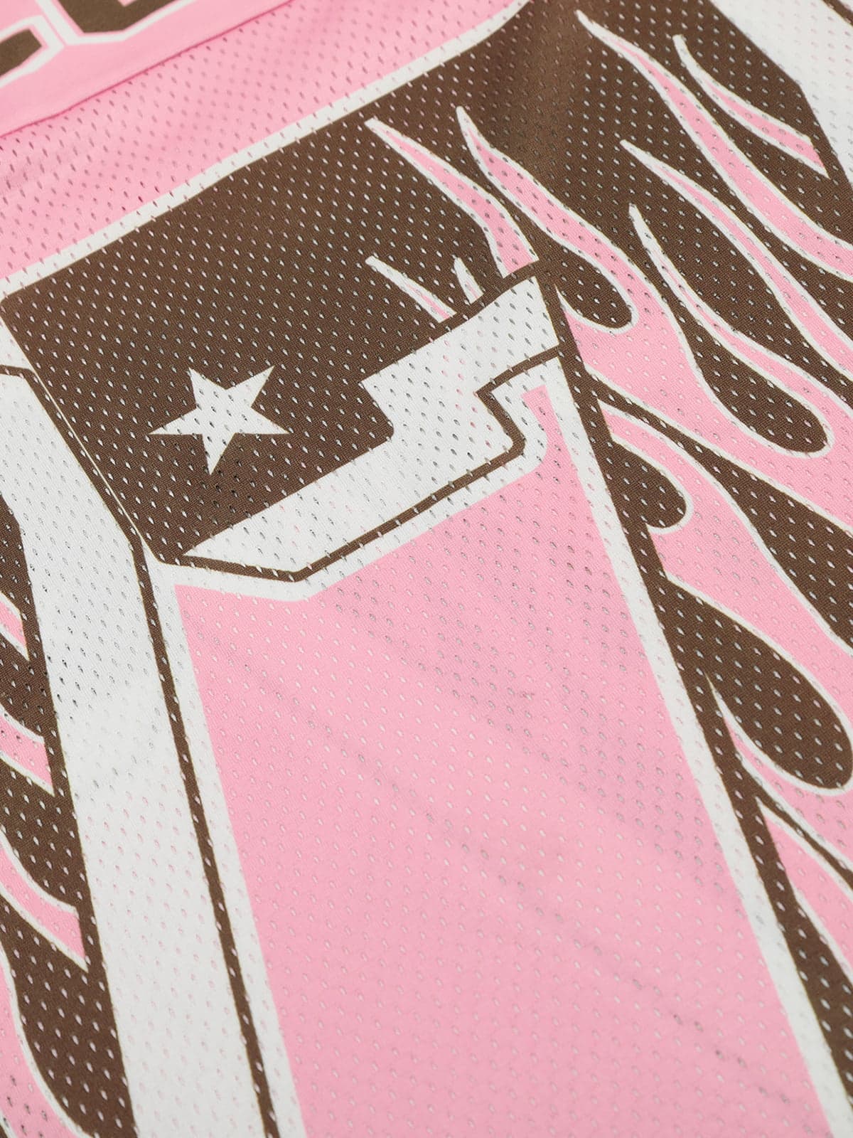 Pink Flame Print Jersey T-shirt - 2390 - Image 4