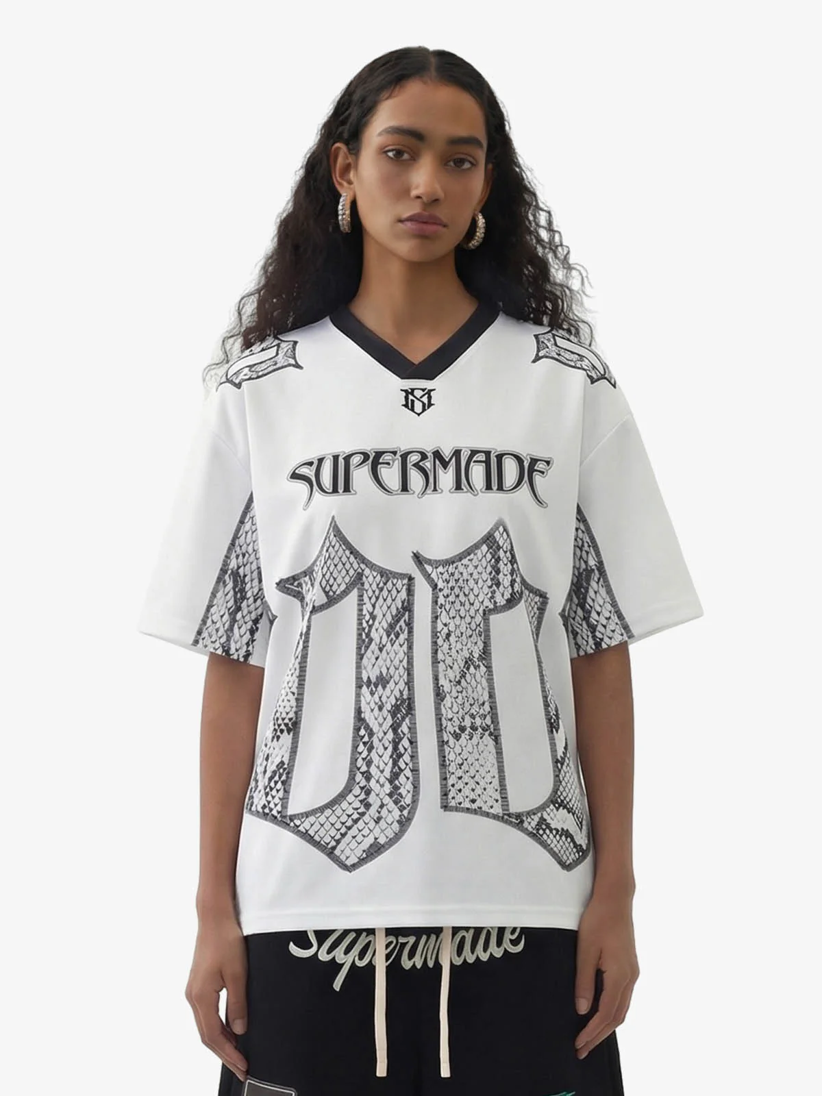 Jersey Style Snake Print T-Shirt - 2418