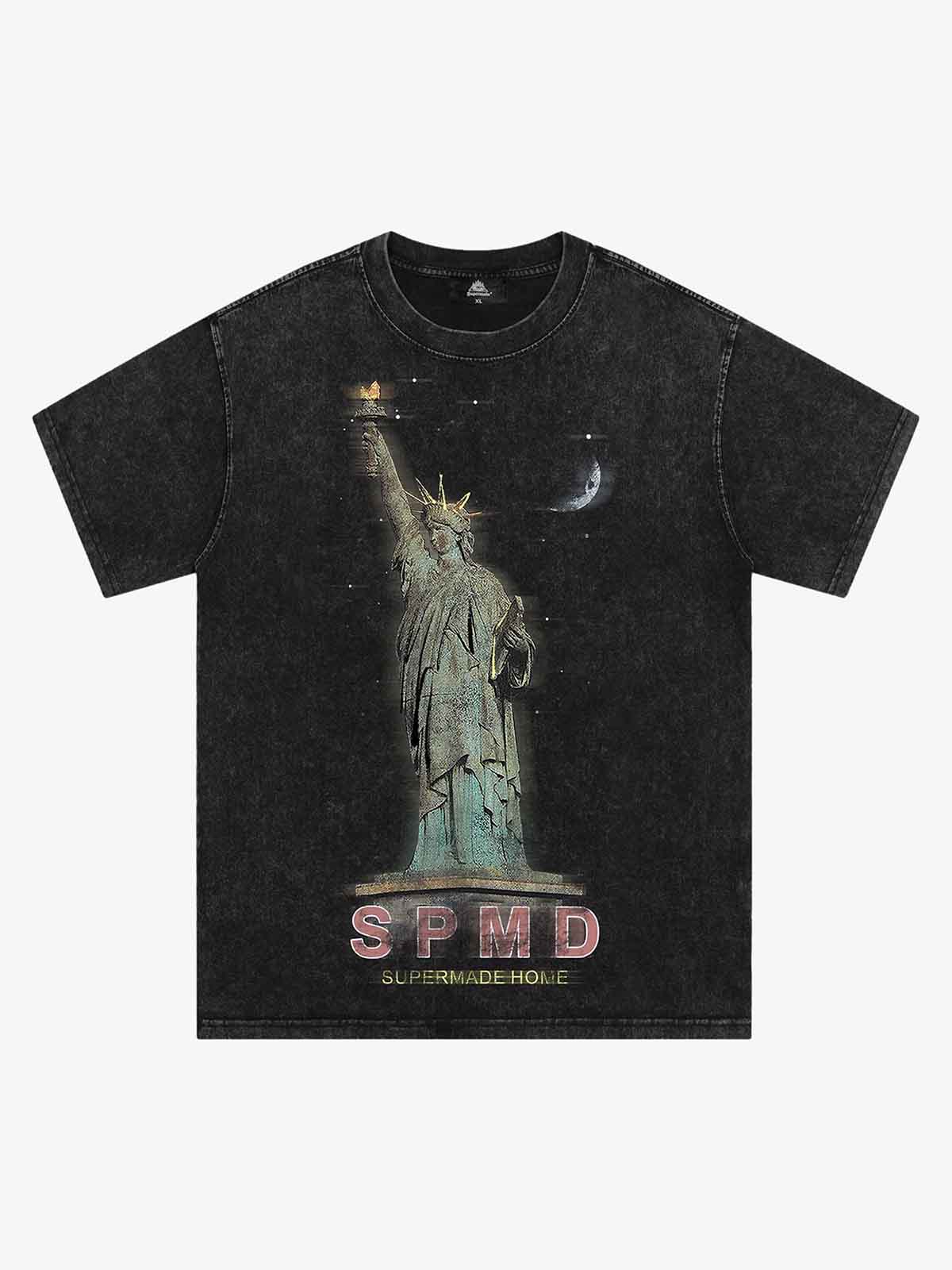 Thesupermade Statue Of Liberty Vintage T-shirt - 2132 - Image 2