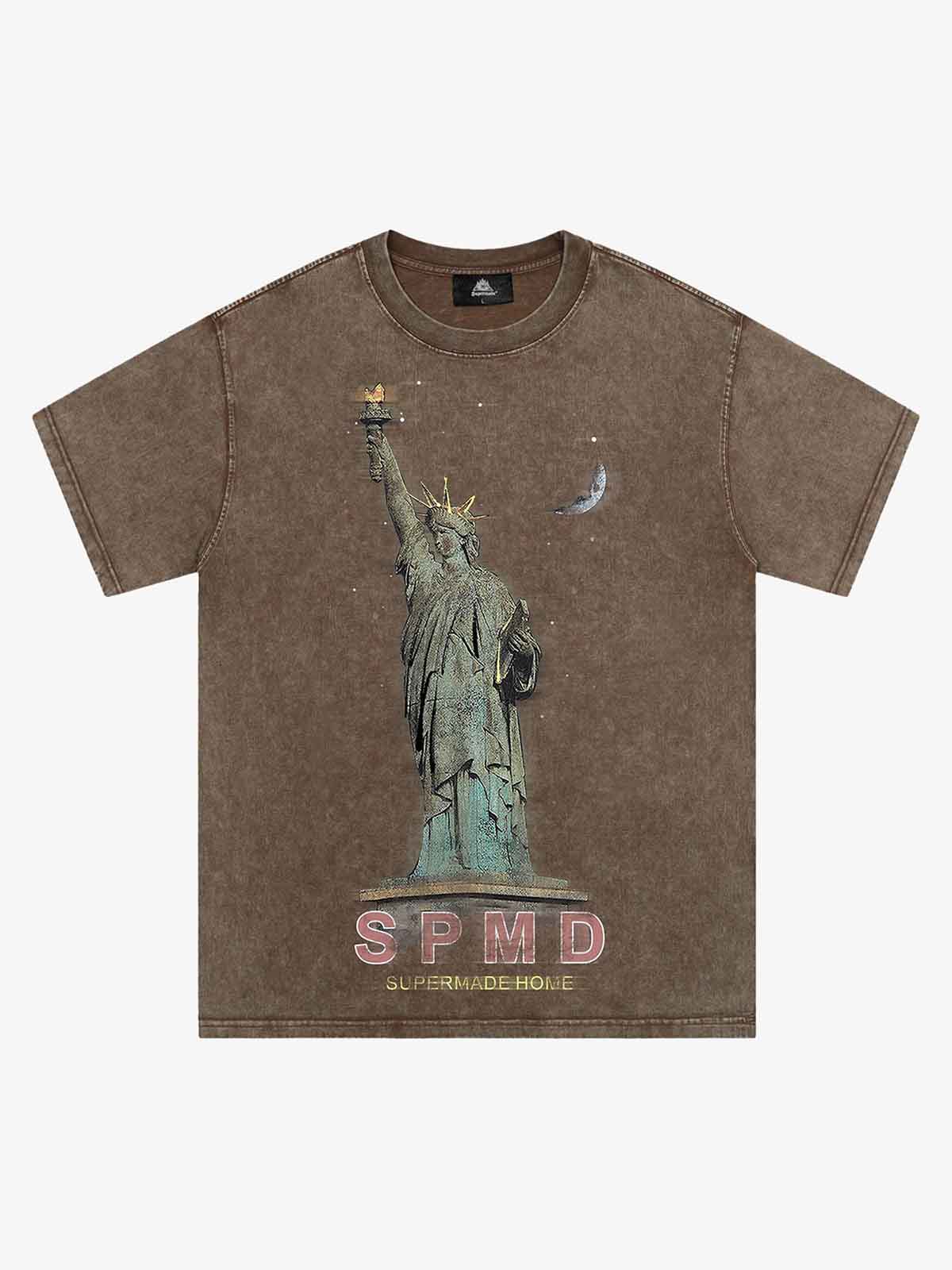 Thesupermade Statue Of Liberty Vintage T-shirt - 2132 - Image 4