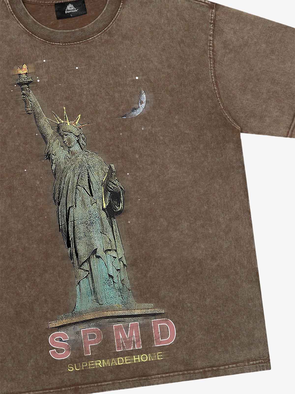 Thesupermade Statue Of Liberty Vintage T-shirt - 2132 - Image 5