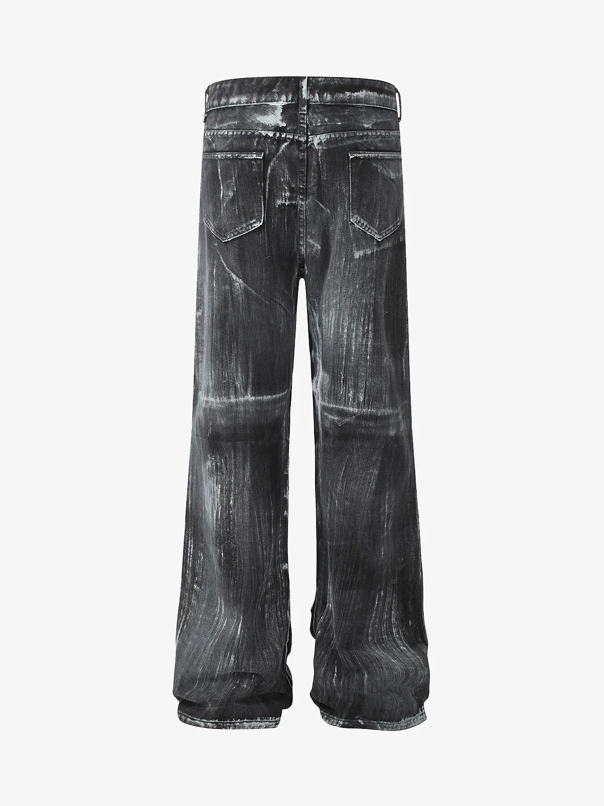 Street Batik Deconstructed Split Jeans - Image 2