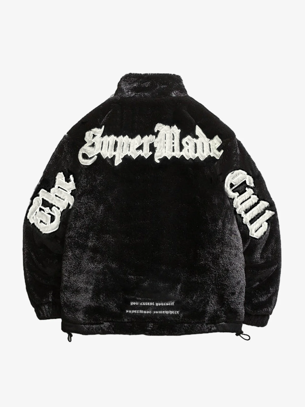 Thesupermade Street Letter Embroidered Fleece Jacket - 1838 - Image 7